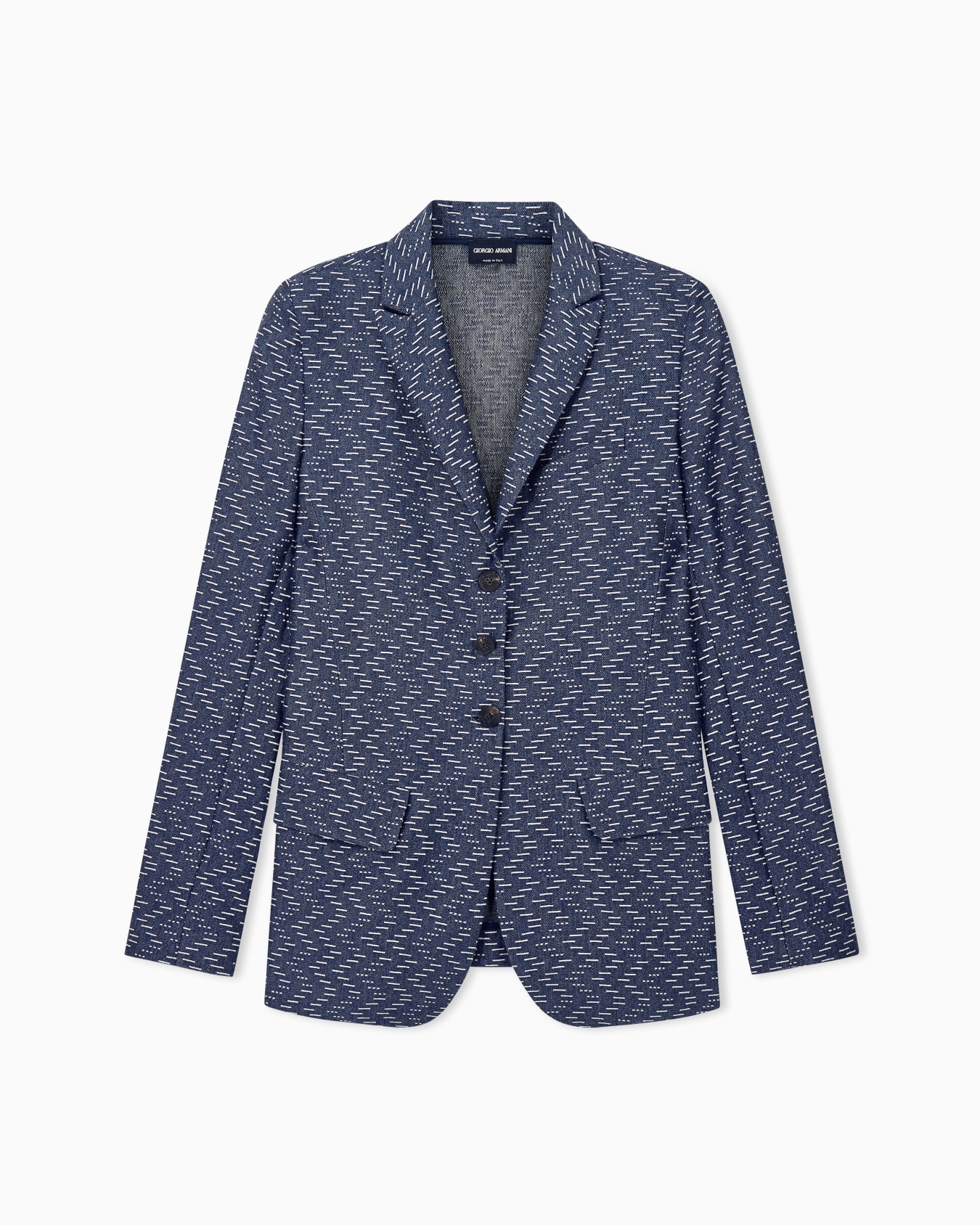Jacquard-Blazer Jackets Kaschmir Seide mit Fischgrätmuster Folie 0