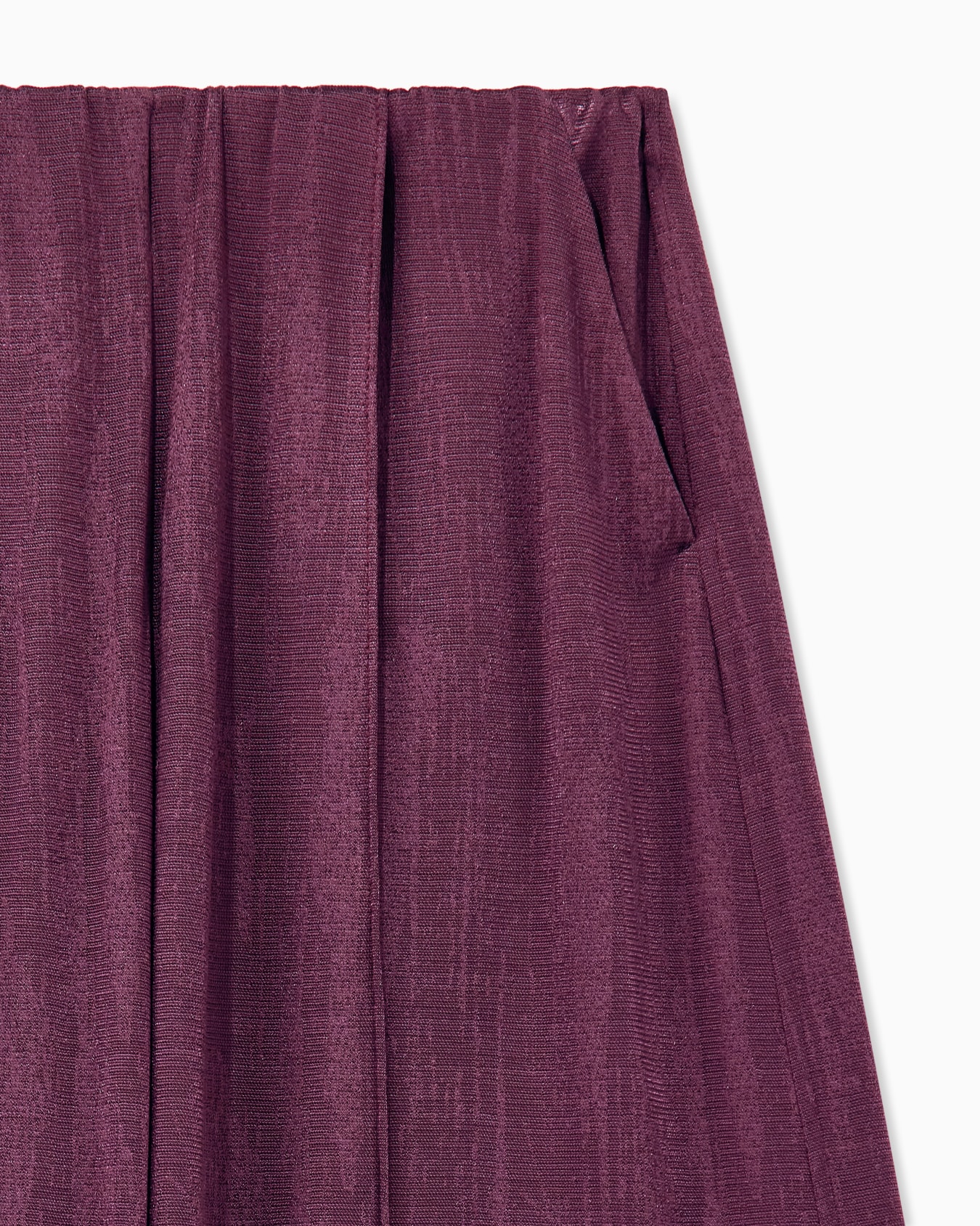 Trouser wide-leg in jacquard jersey with elastic waistband Slide 4