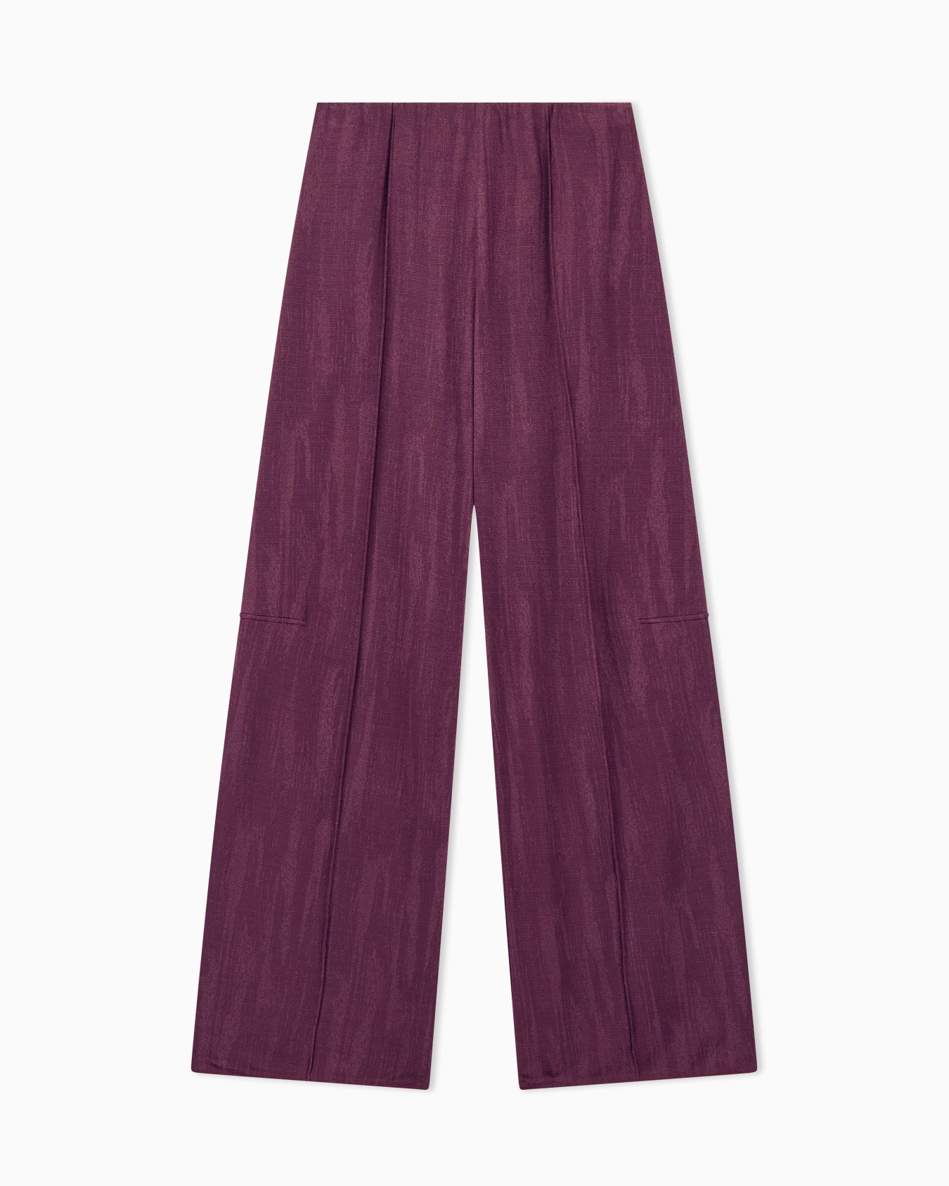 Trouser wide-leg in jacquard jersey with elastic waistband Slide 2