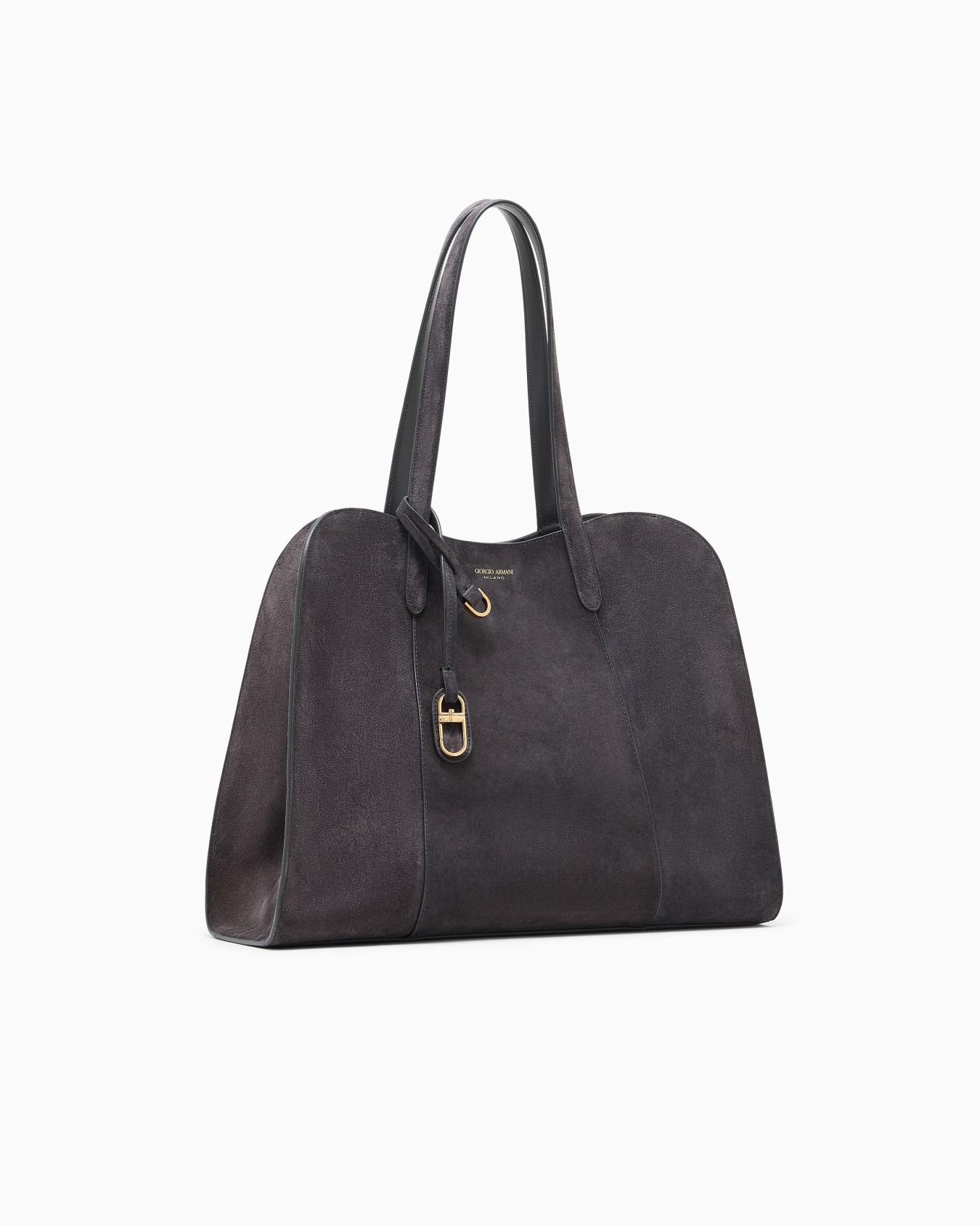 Shoulder bag in split leather Slide 1
