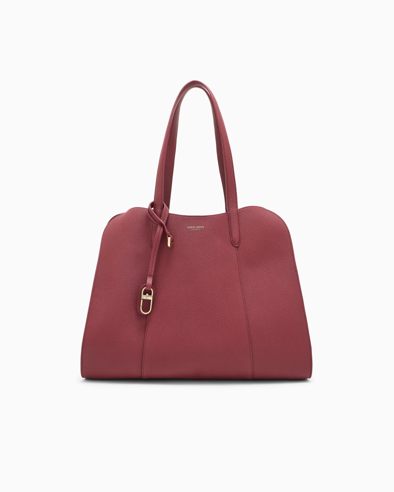 Shoulder bag in grained leather Slide 0