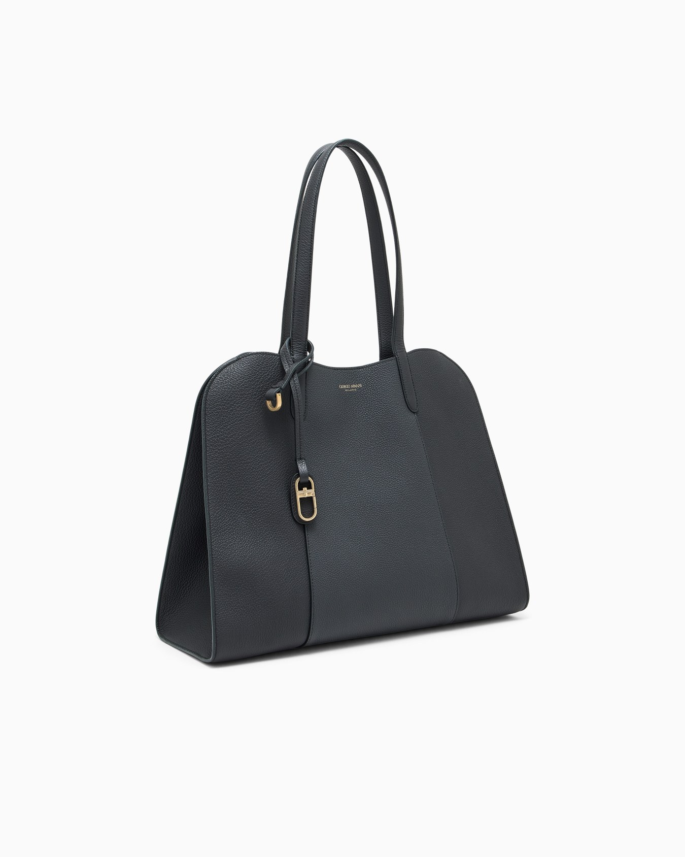 Shoulder bag in grained leather Slide 1