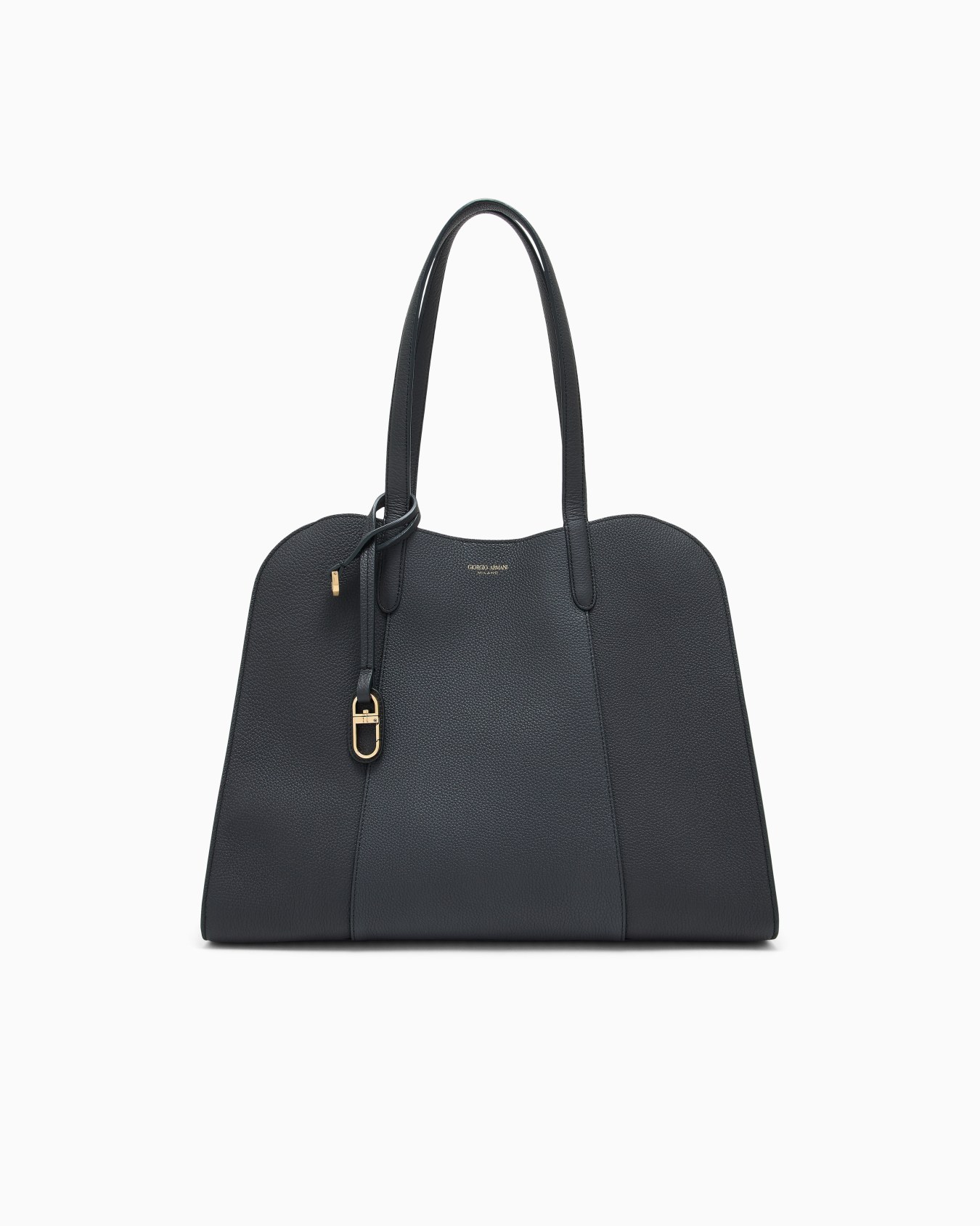 Shoulder bag in grained leather Slide 0