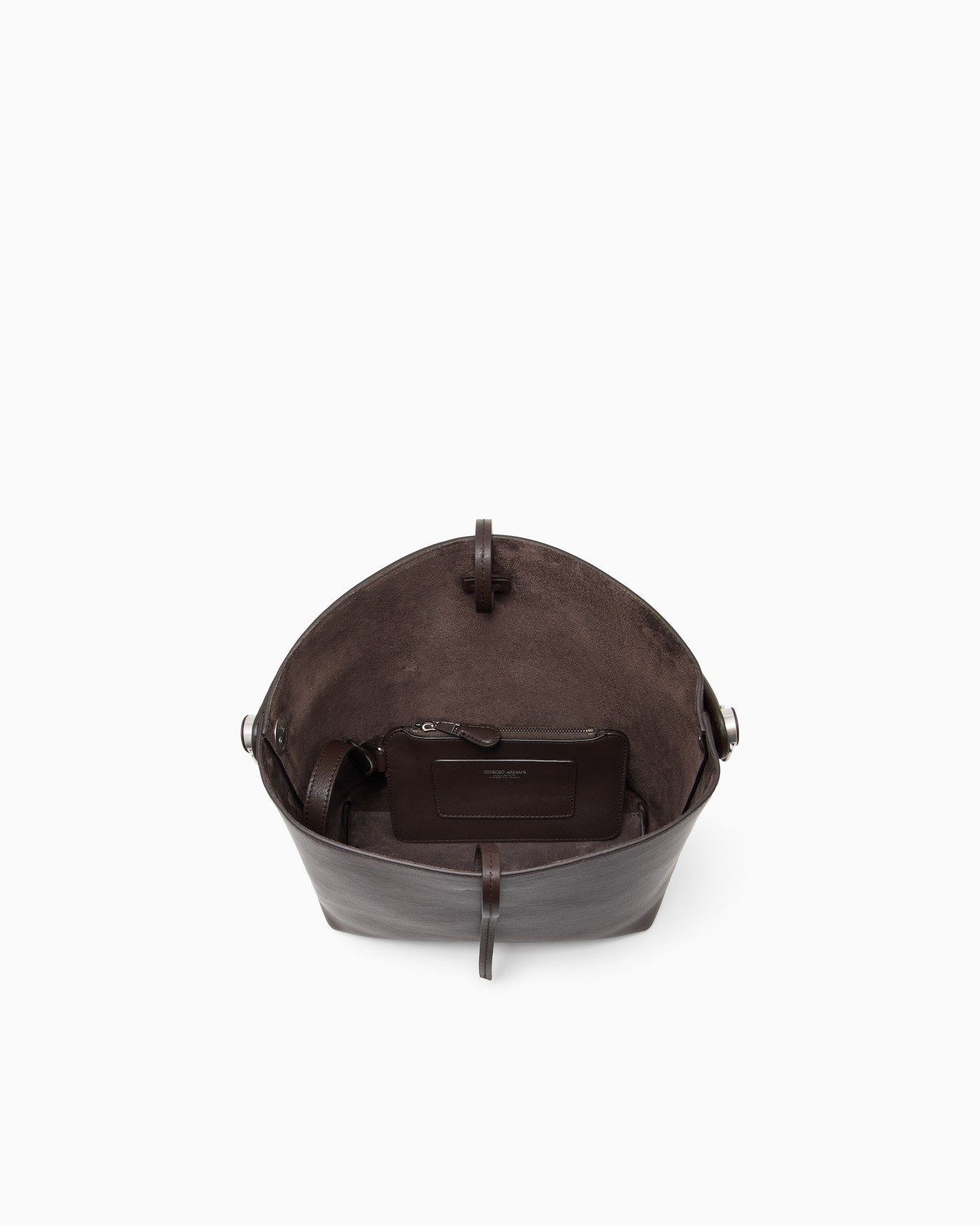 Shoulder bag in leather with split leather lining Slide 3