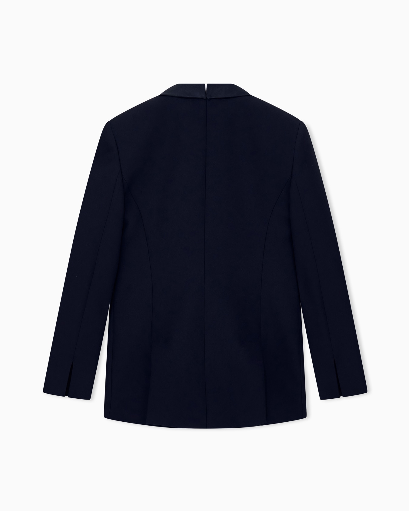 Einreihiger Blazer aus Seidencady mit Satinschalkragen Folie 1