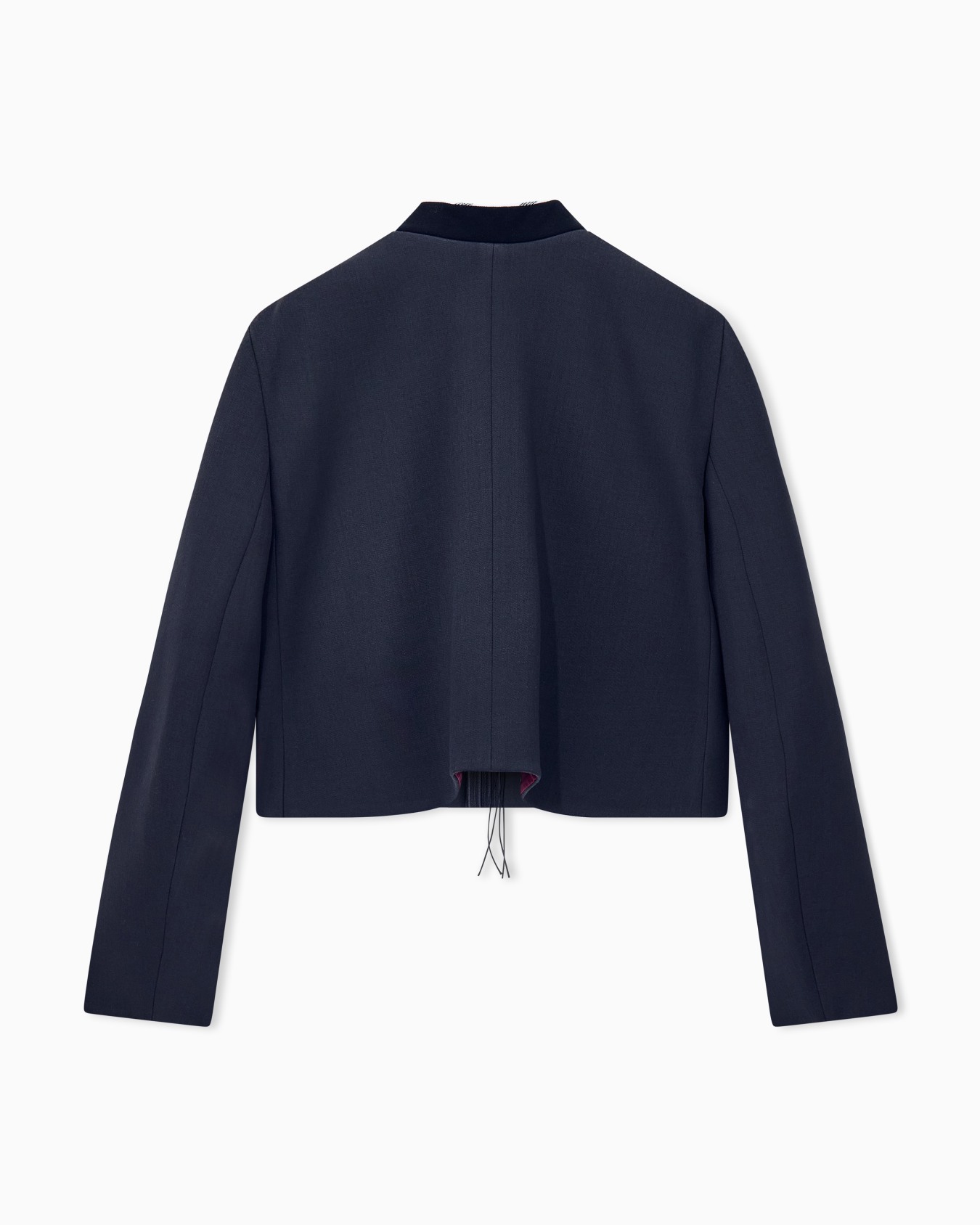 Blazer slim-fit virgin wool with horn buttons and tassels Slide 1