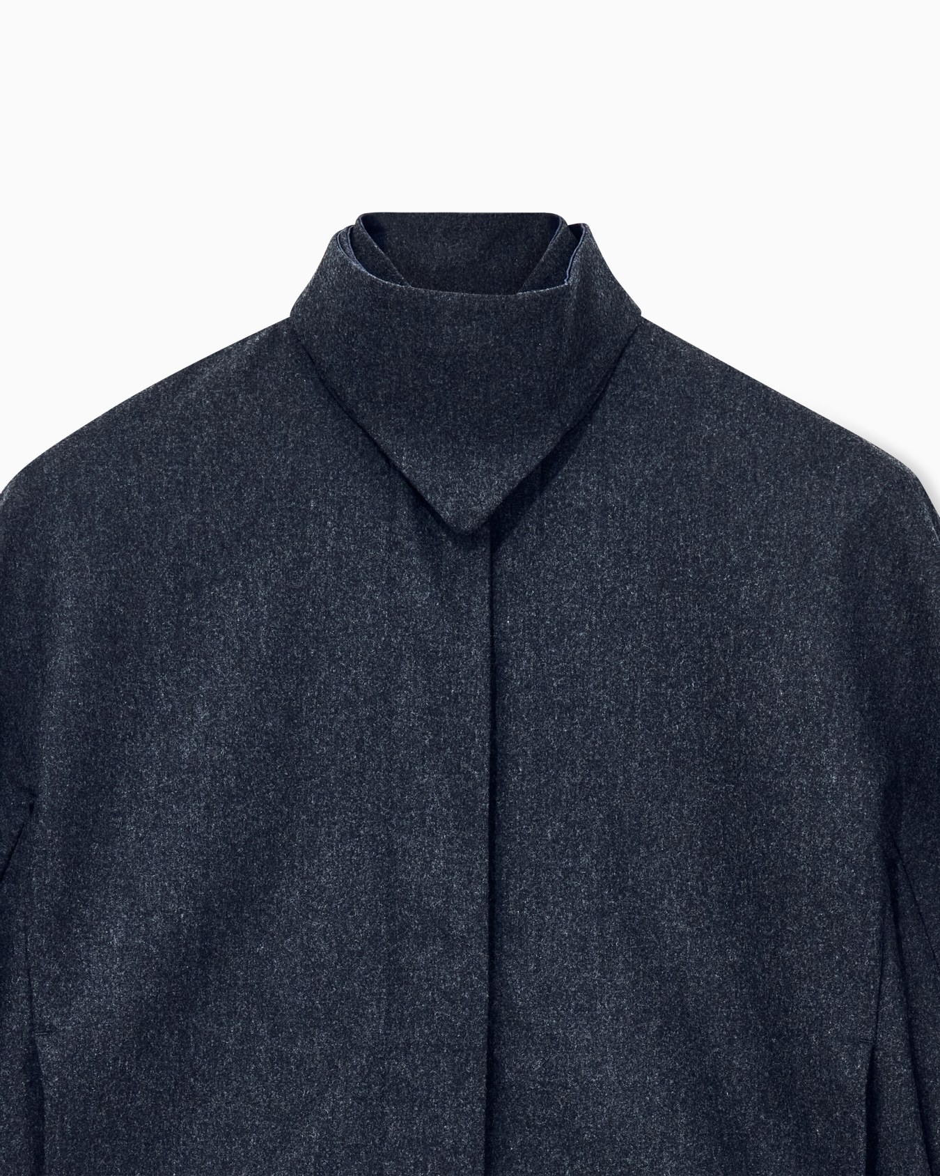 Blazer regular fit wool and cashmere with detachable collar Slide 3