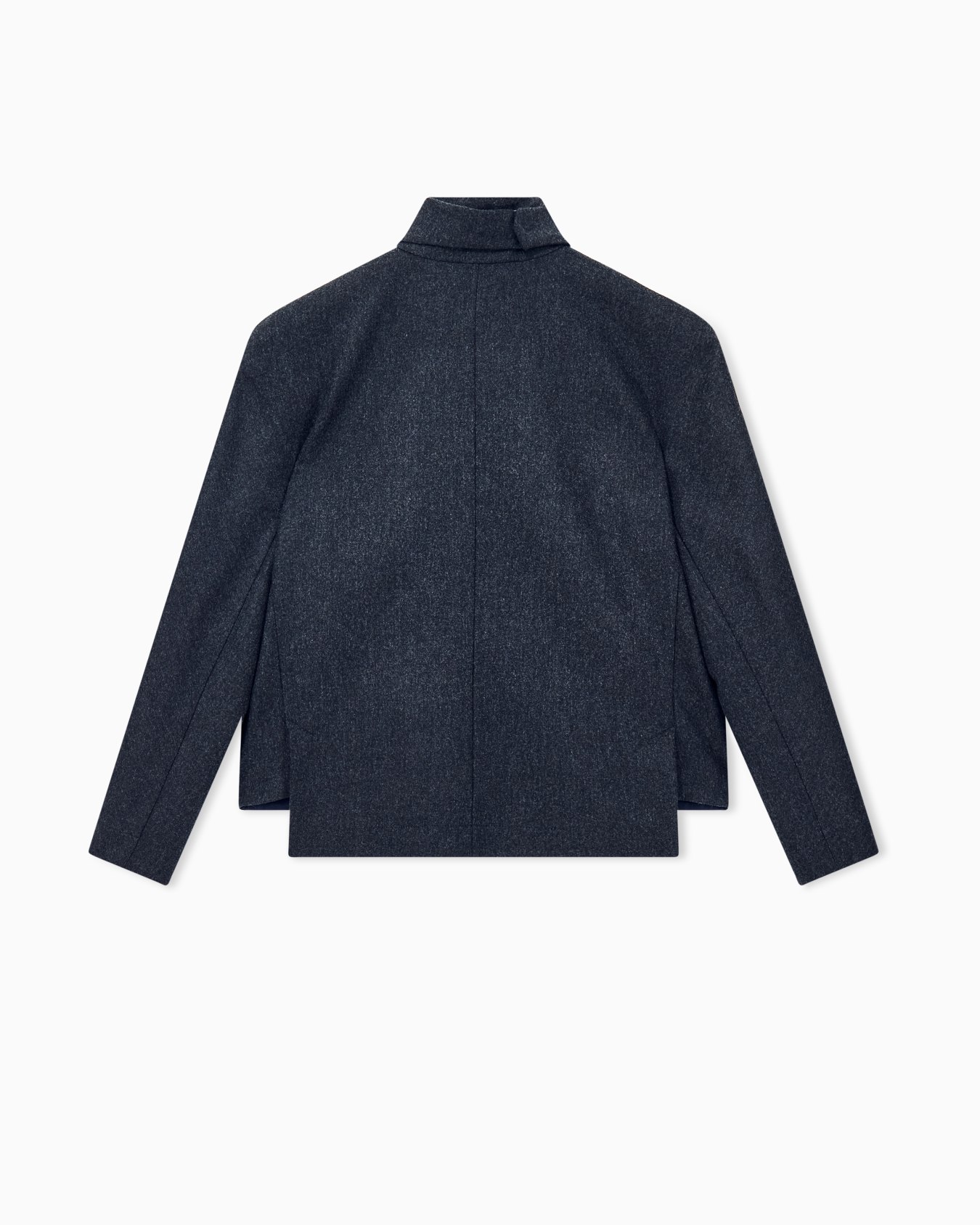 Blazer regular fit wool and cashmere with detachable collar Slide 1