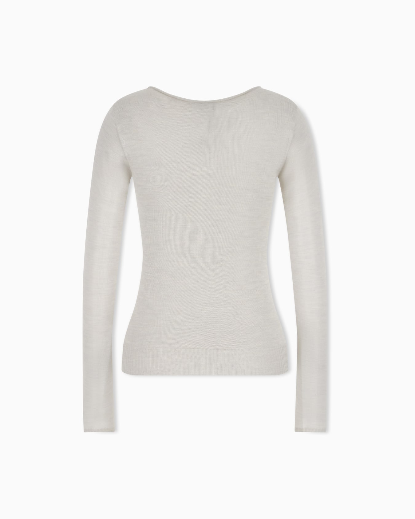Jersey sweaters de cachemira cuello redondo sin costuras Diapositiva 2