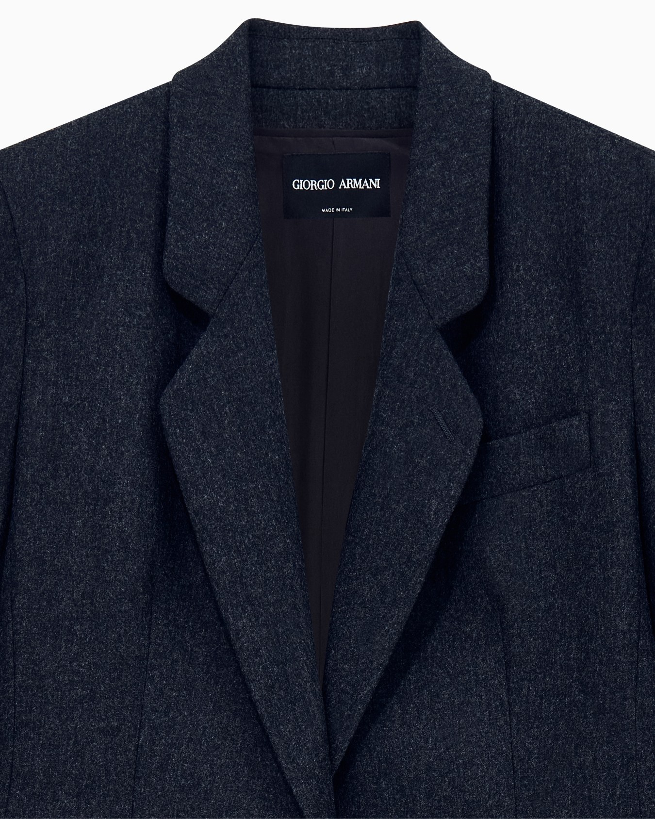 Blazer New Normal regular fit in wool and cashmere flannel Slide 2