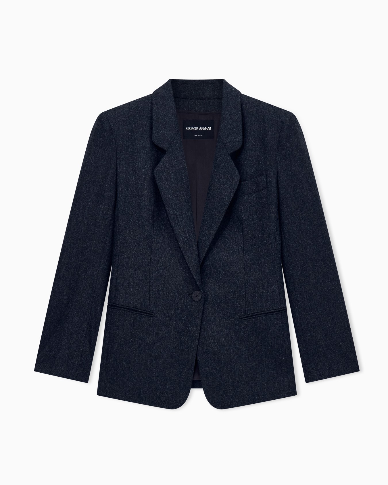 Blazer New Normal regular fit in wool and cashmere flannel Slide 0