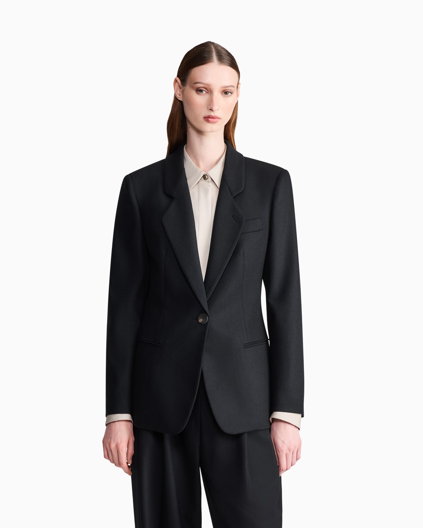 Blazer New Normal regular fit in wool and cashmere flannel Slide 3