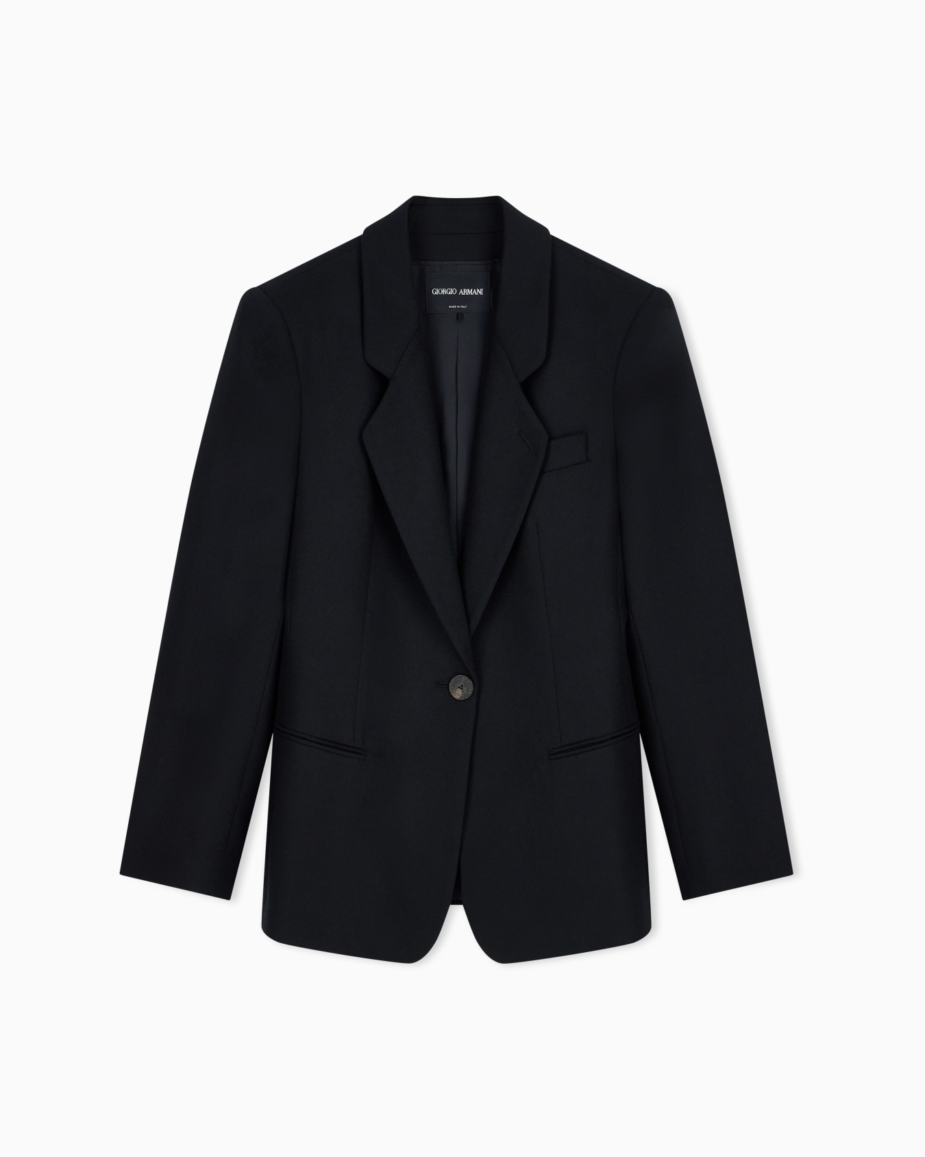 Blazer New Normal regular fit in wool and cashmere flannel Slide 0