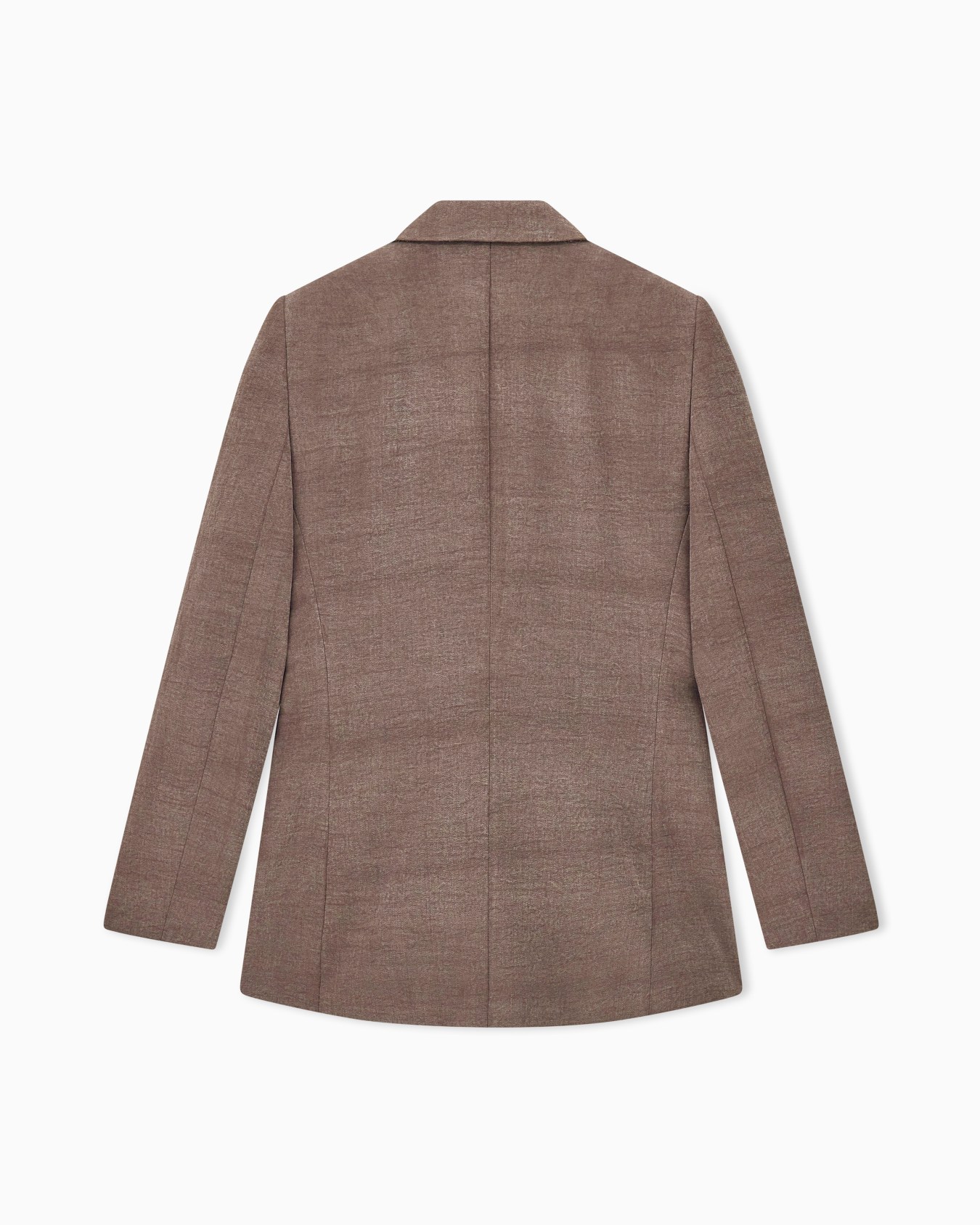 Blazer droit en soie lavée et laine vierge Diapositive 2