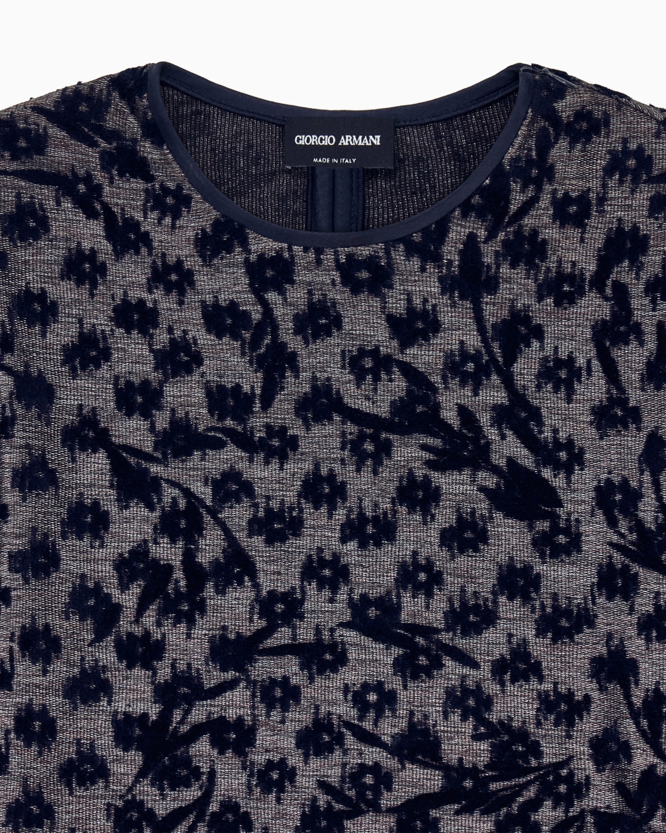 Pullover aus Jacquard-Jersey mit geometrischem Blumenmuster Folie 3