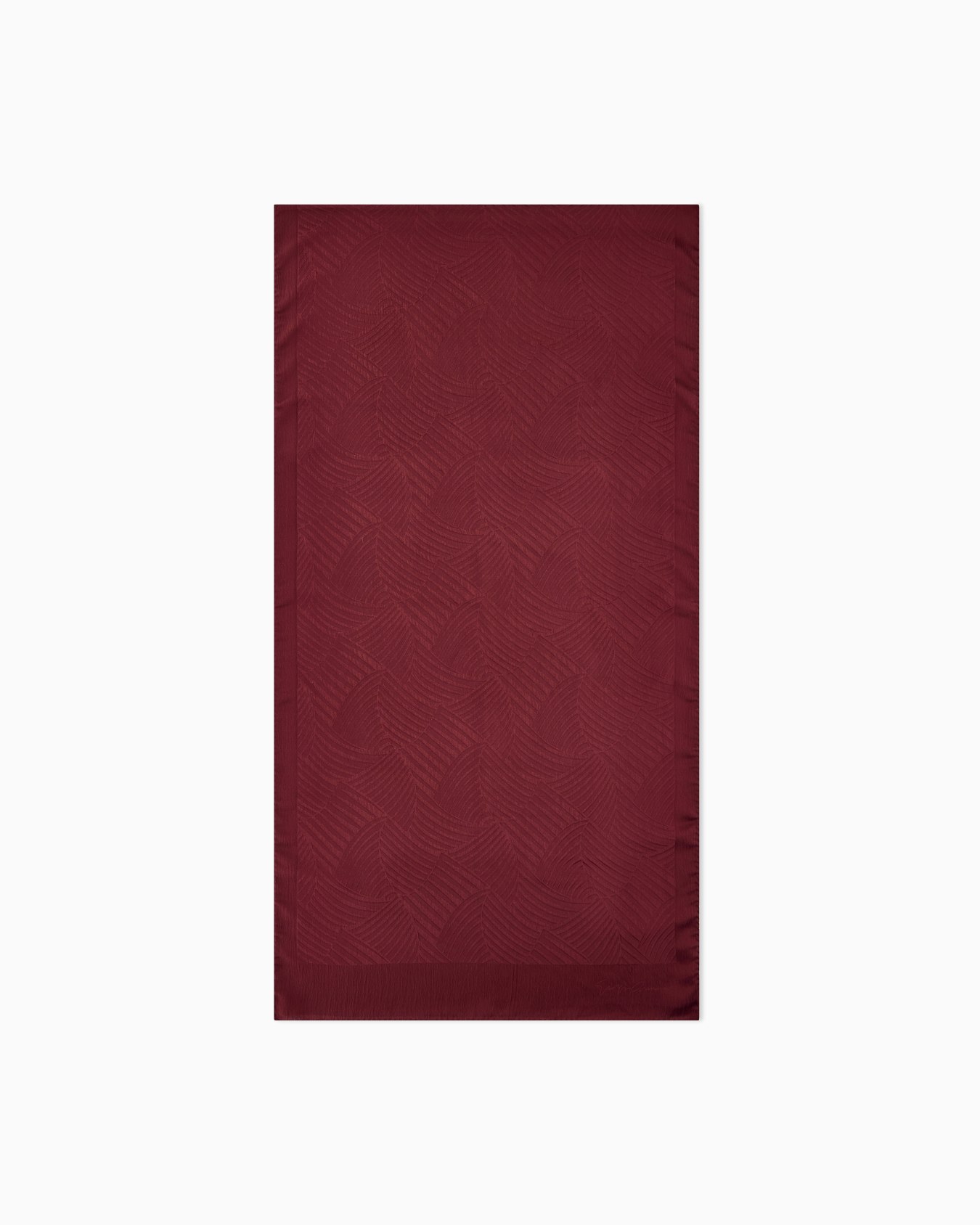 Stole in silk with jacquard pattern Slide 0