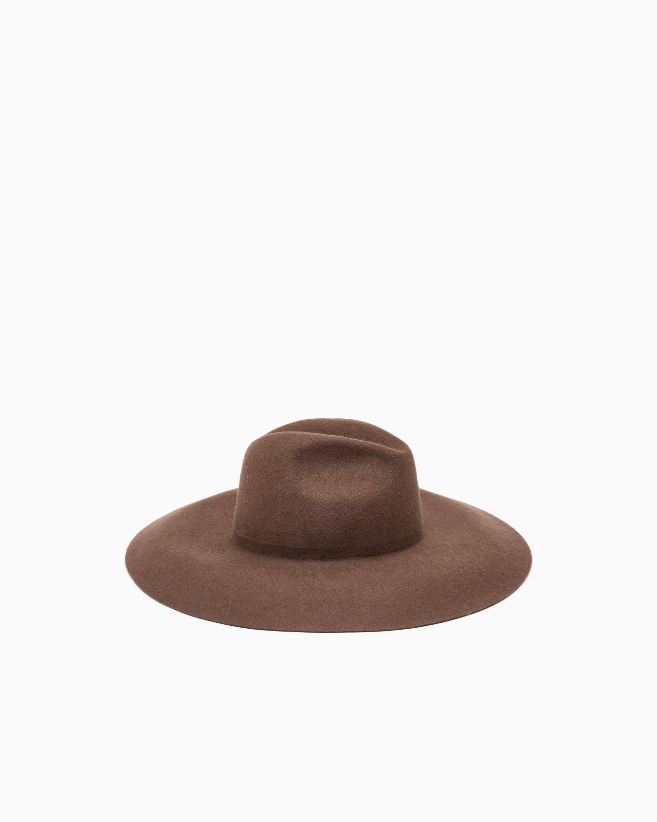 Classic hat in wool felt with a stiff brim Slide 0