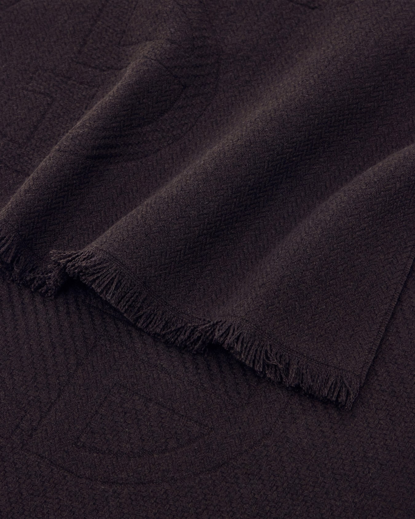 Stole New Normal in wool with scattered jacquard logo Slide 1
