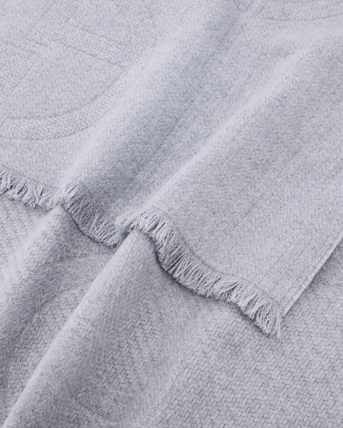 Stole New Normal in wool with scattered jacquard logo Slide 1