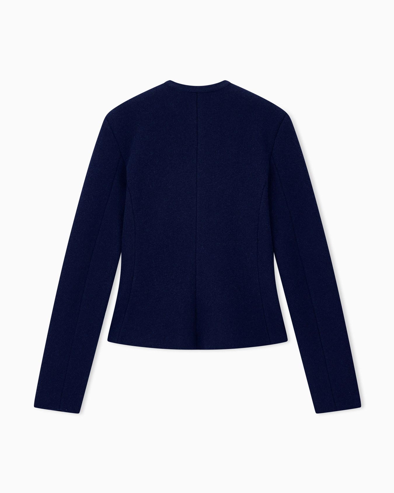 Blazer Jackets de punto lana y cachemir con cuello redondo Diapositiva 2