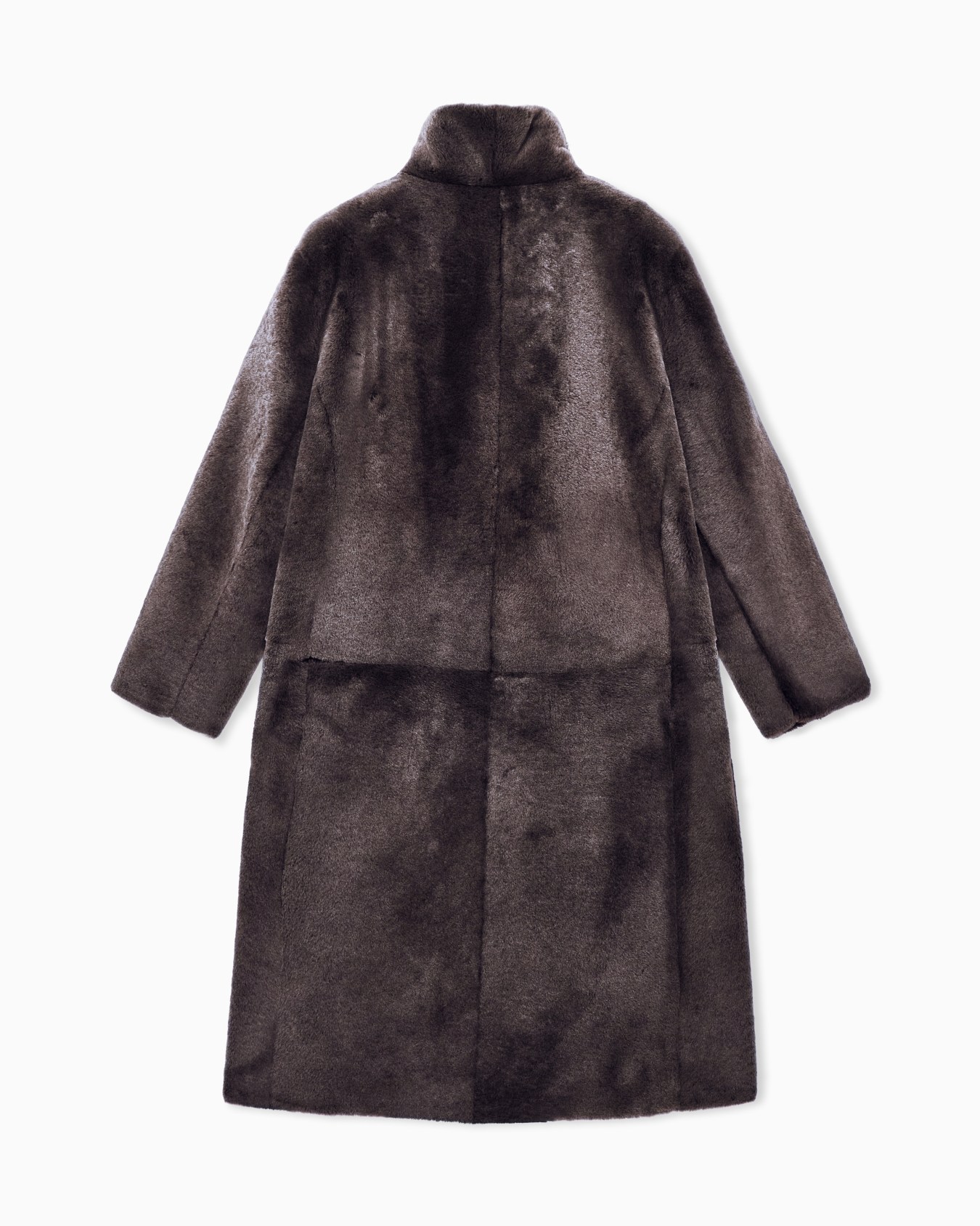 Coat reversible regular fit in shearling with horn buttons Slide 1
