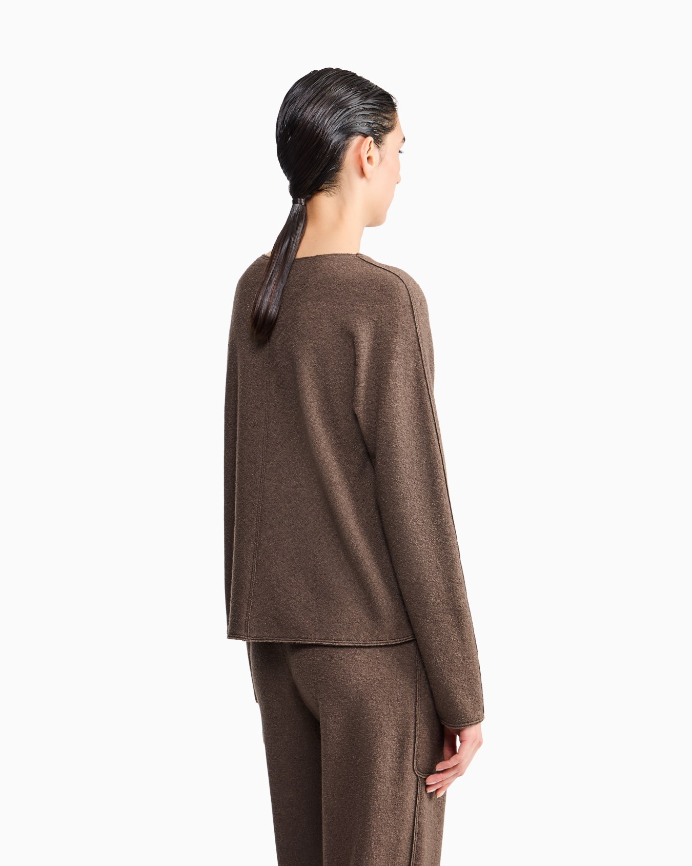 Jersey New Normal de cachemir y seda con cuello redondo Diapositiva 5
