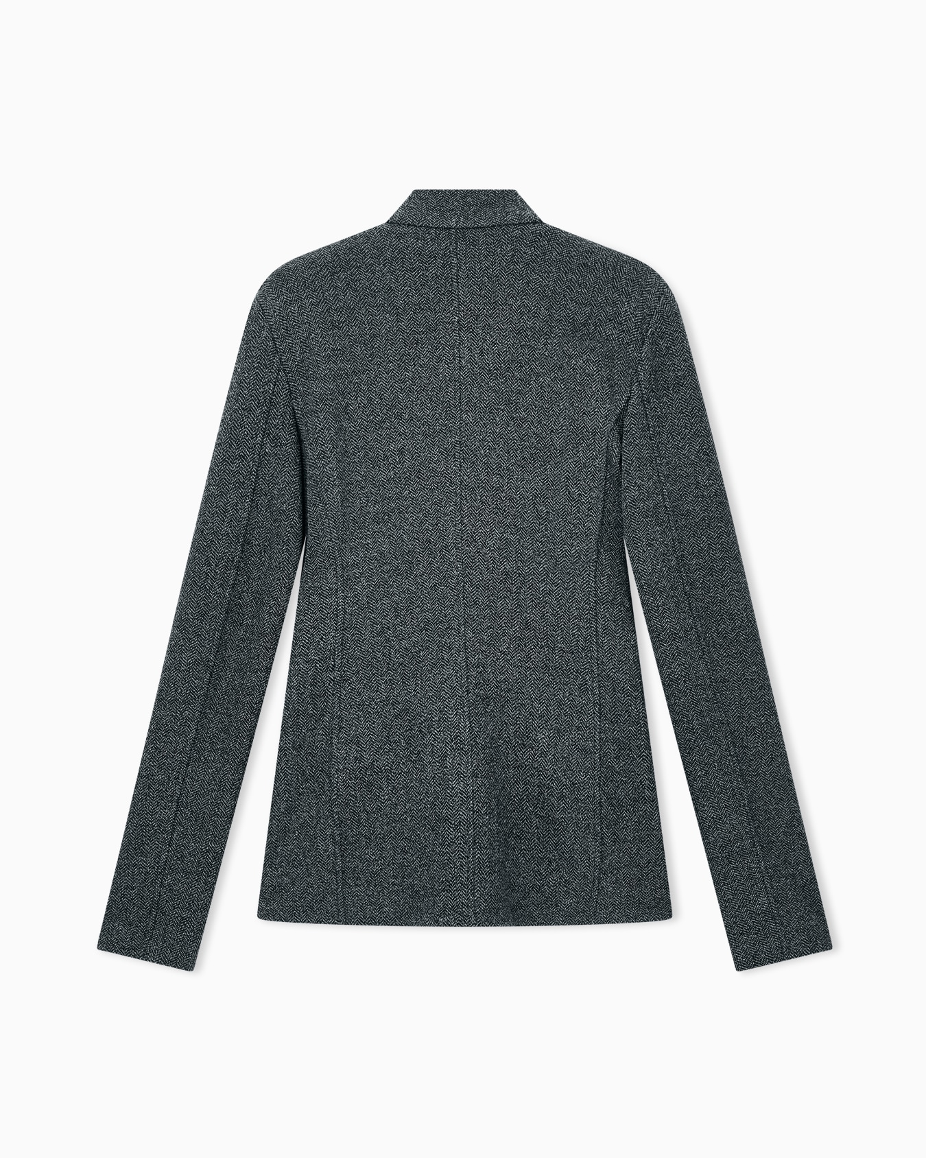 Slim-fit blazer New Normal in herringbone effect jersey Slide 2
