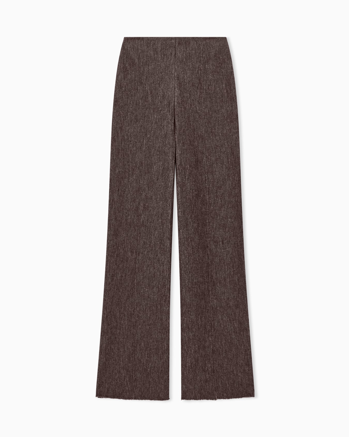 Trouser New Normal wide-leg virgin wool jersey with back zip Slide 0
