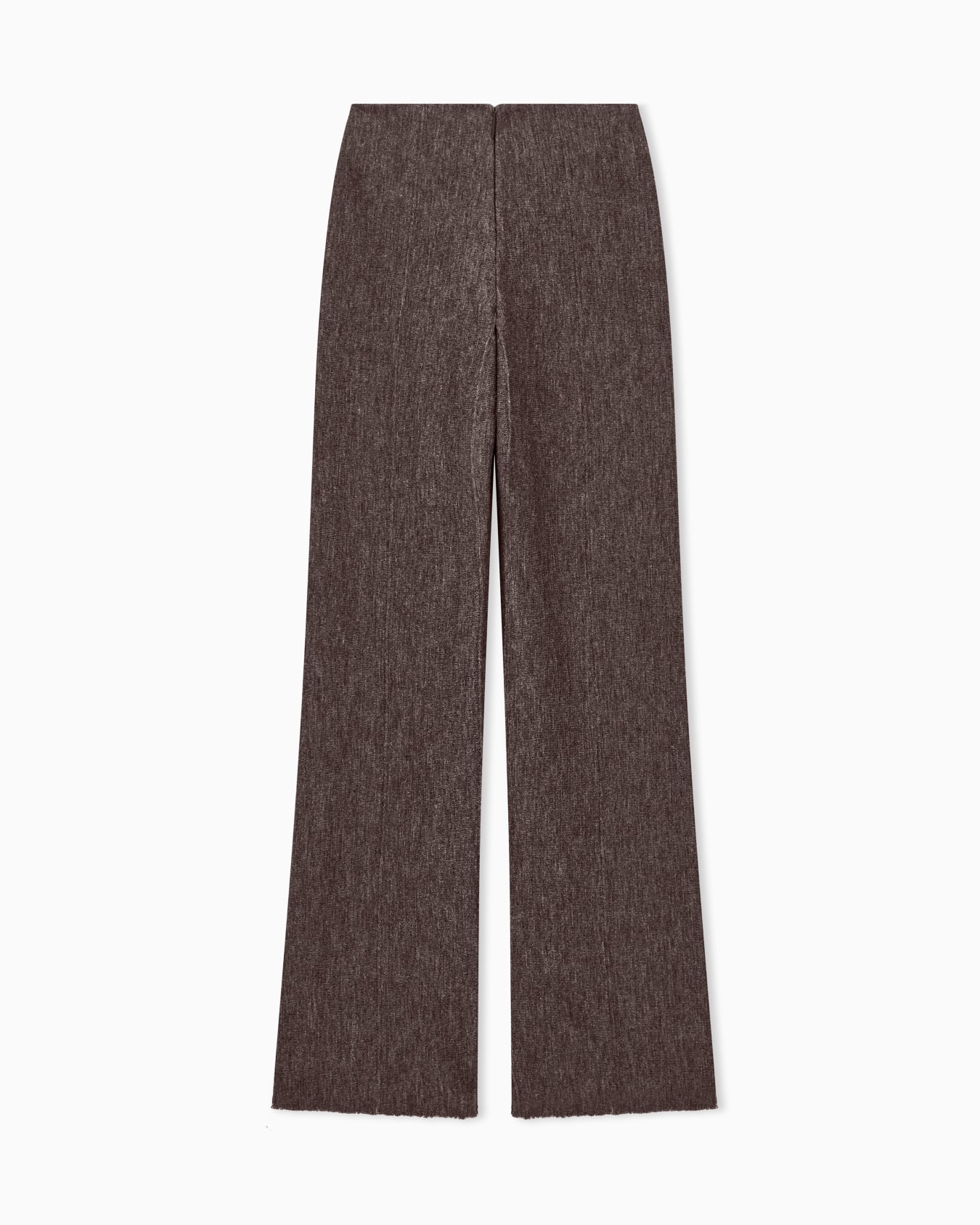 Trouser New Normal wide-leg virgin wool jersey with back zip Slide 2