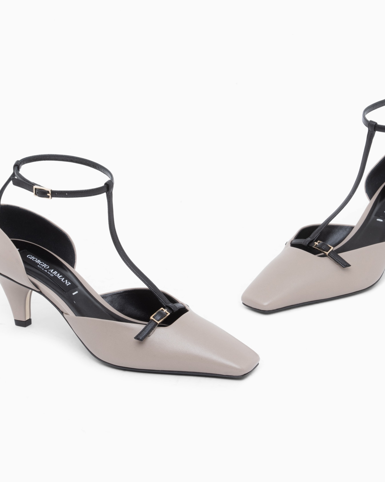 Decollete shoe leather upper and leather lining and sole Slide 4