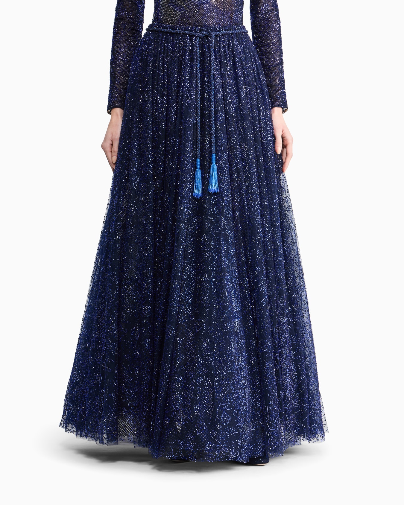 Long skirt in tulle and rhinestones Slide 2