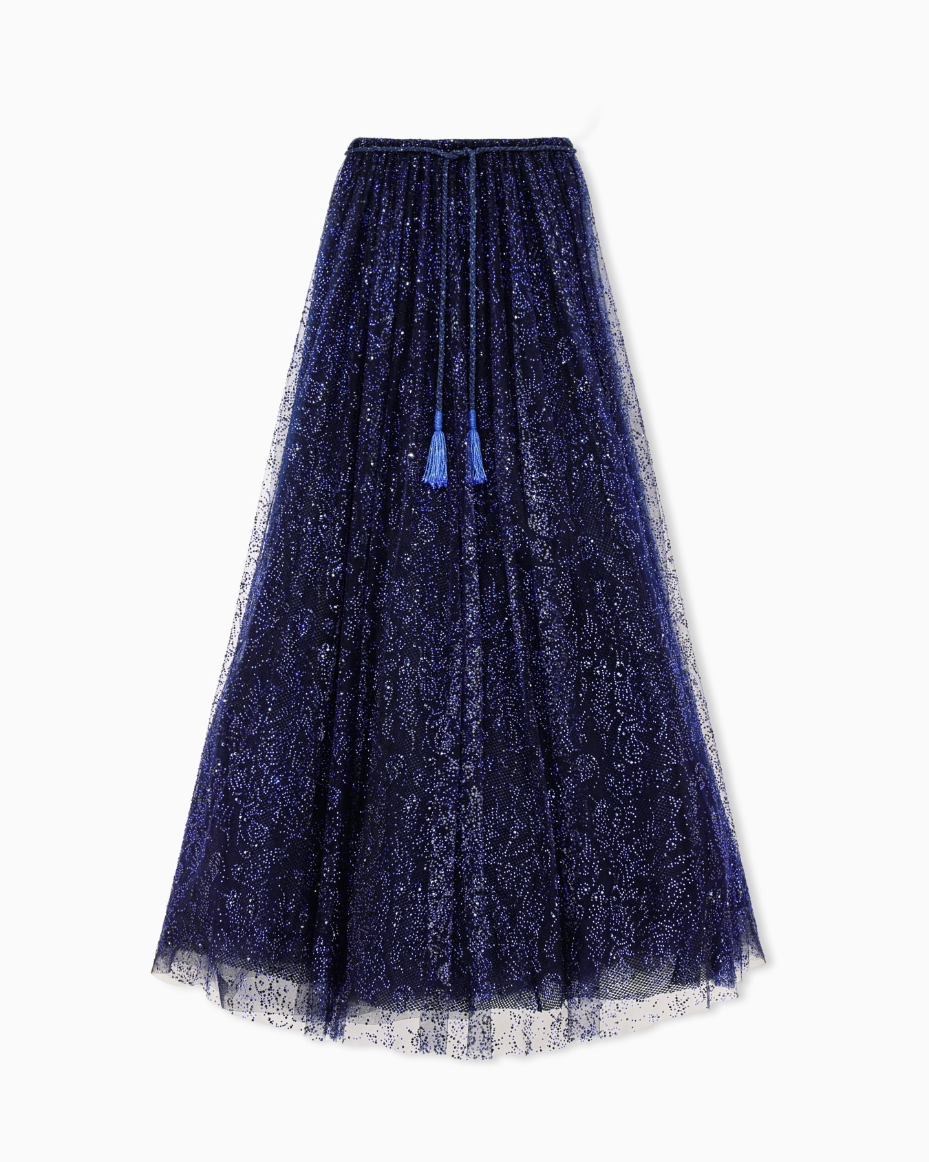 Long skirt in tulle and rhinestones Slide 0