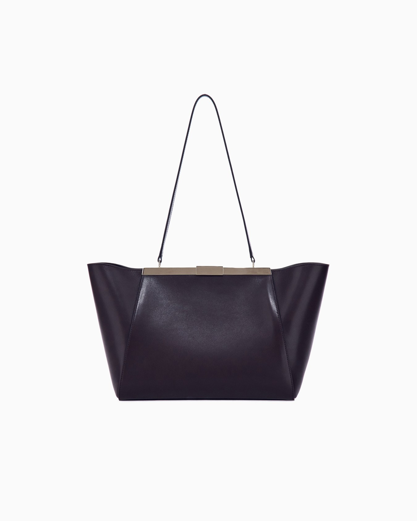 Shoulder bag in leather with split leather lining Slide 2