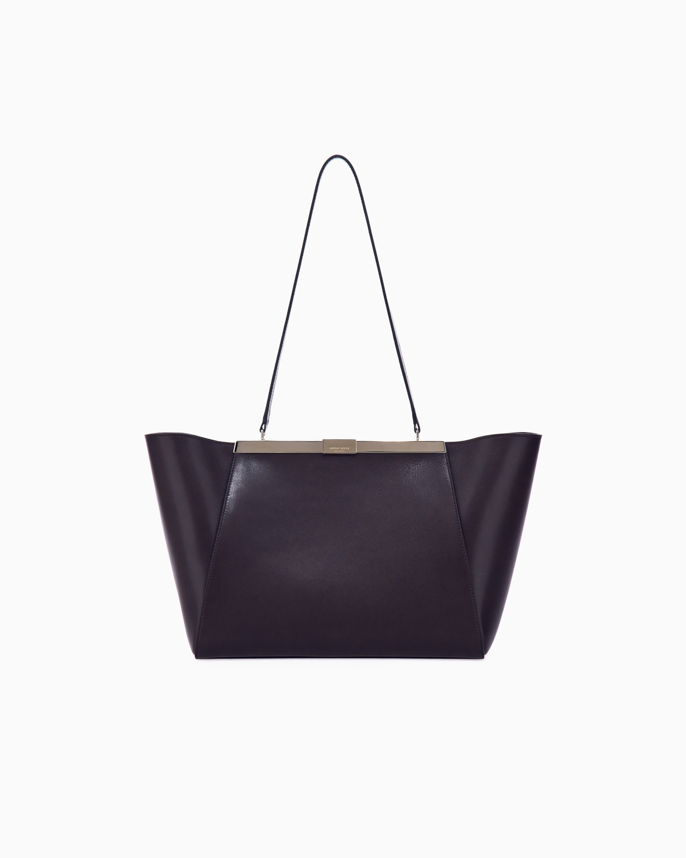 Shoulder bag in leather with split leather lining Slide 0