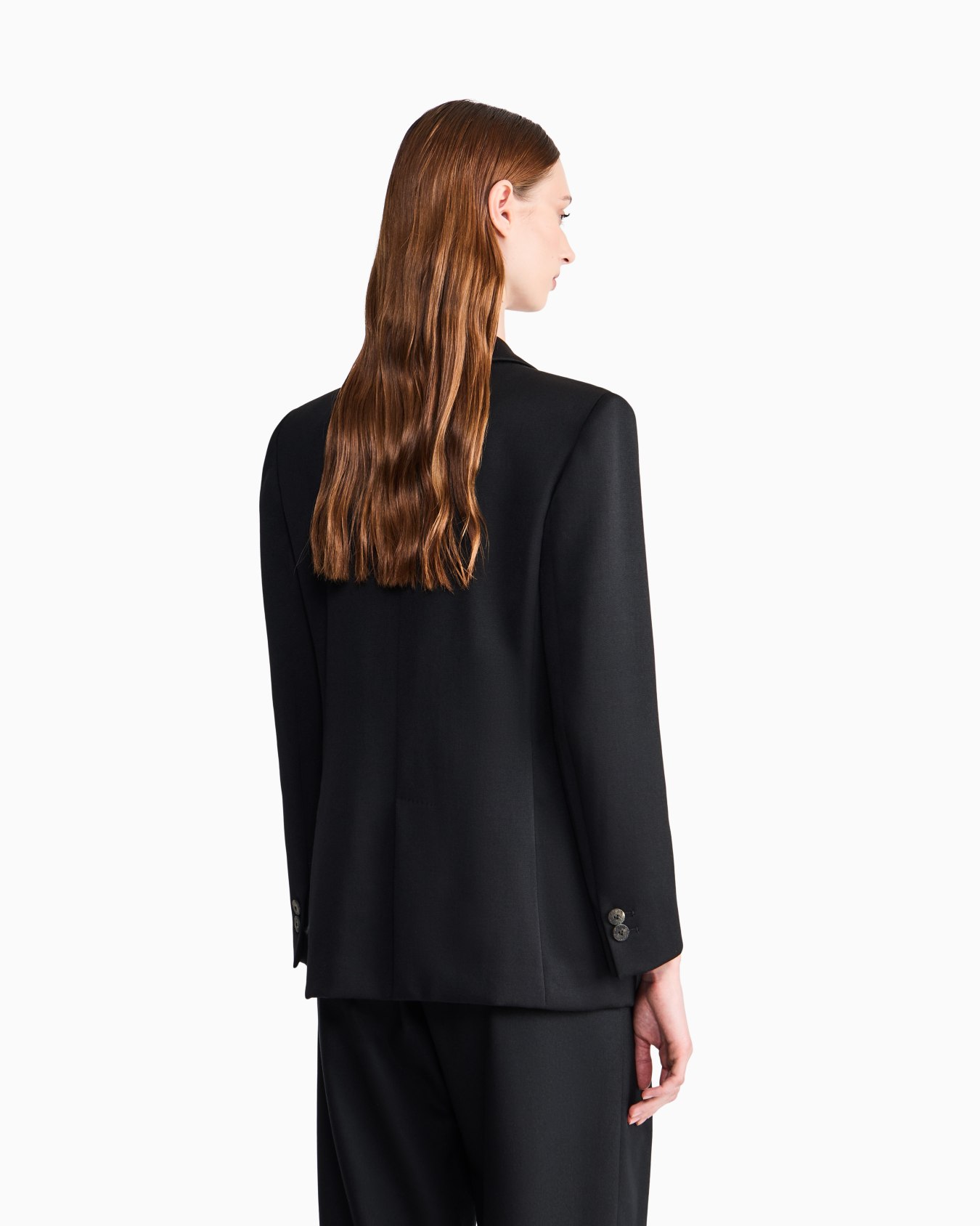 Double-breasted blazer in double wool with peak lapels Slide 5