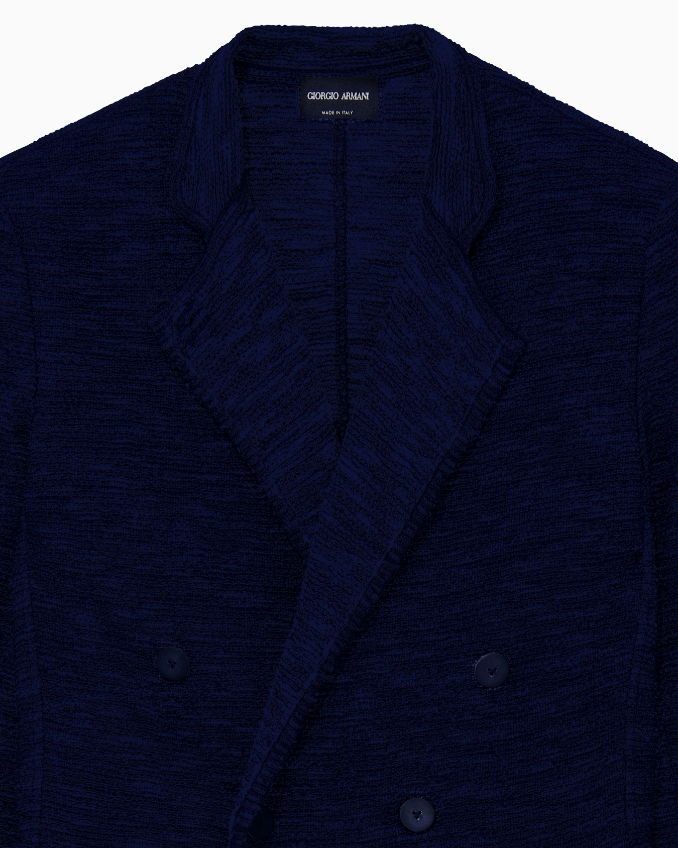 Chaqueta de punto de viscosa de doble botonadura Diapositiva 2