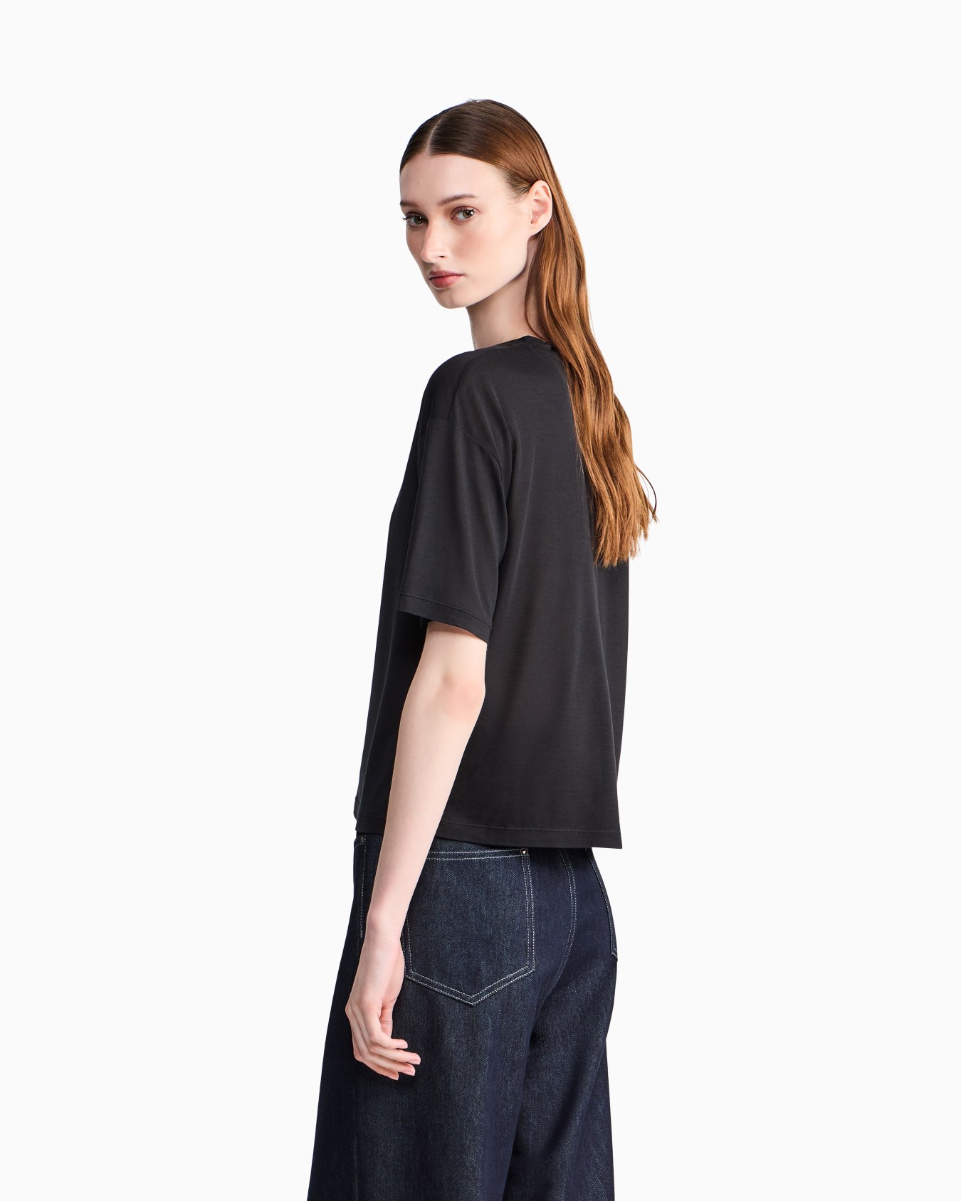 Camiseta de punto ligero con estampado Milano Per Amore Diapositiva 5