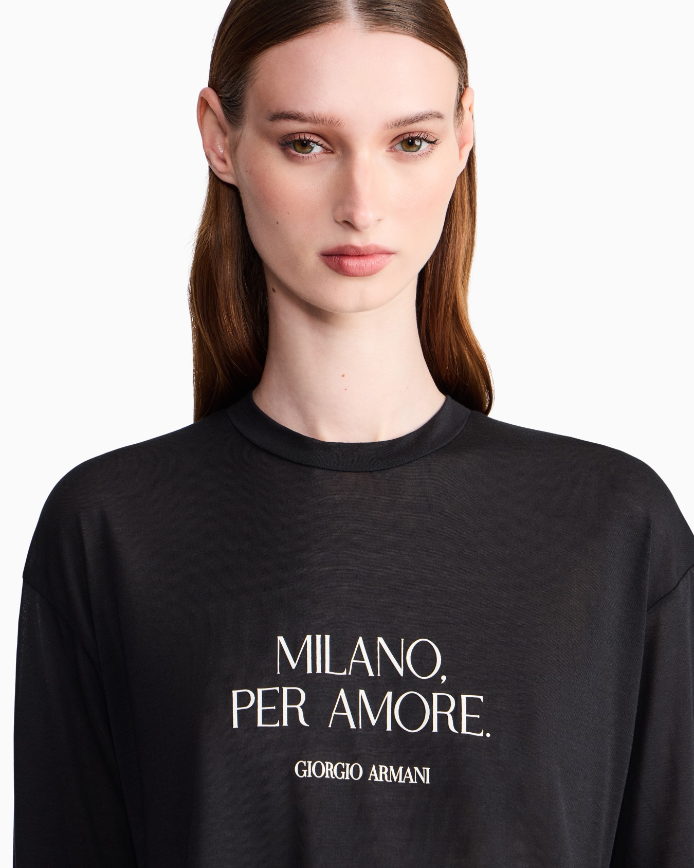 Camiseta de punto ligero con estampado Milano Per Amore Diapositiva 6