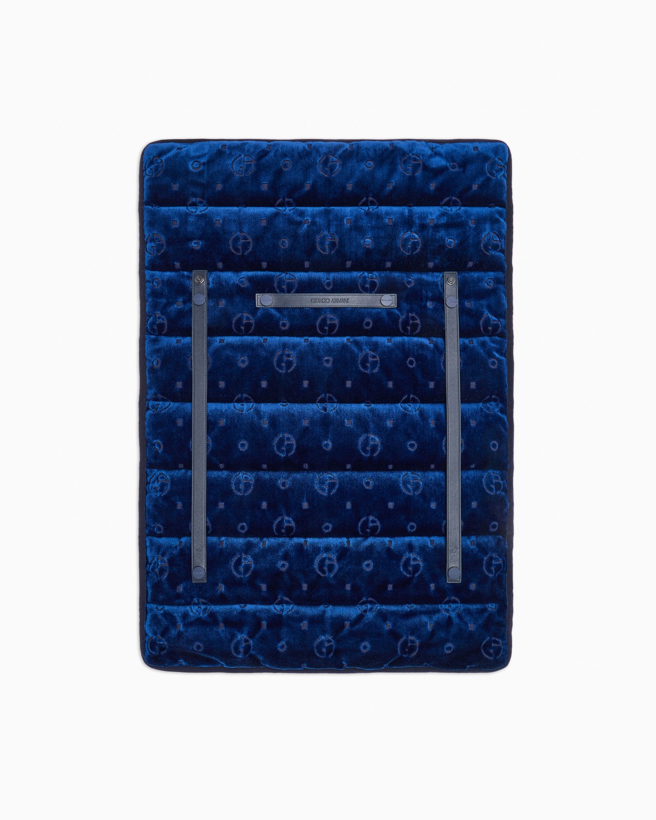 Poldo x Giorgio Armani Travel Mat in monogram jacquard velvet Slide 0