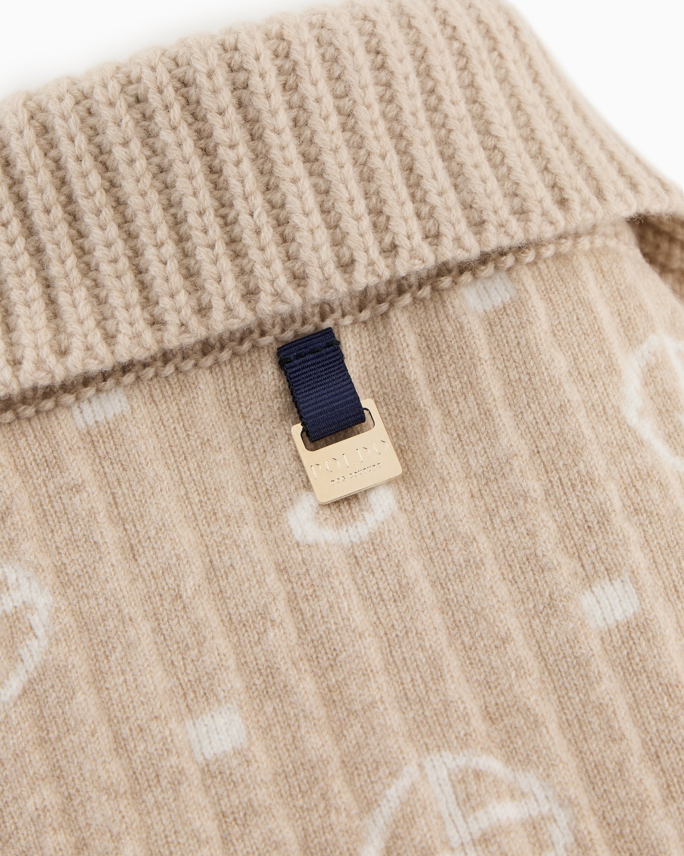 Poldo x Giorgio Armani Kleiner Pullover aus Schurwolle und Kaschmir mit Monogramm-Jacquard Folie 6