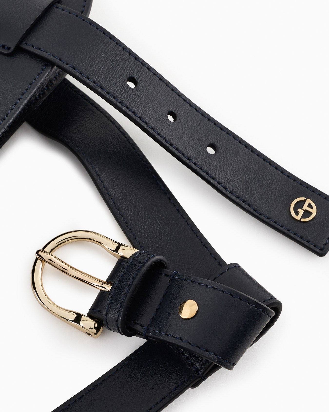 Poldo x Giorgio Armani Harness in leather Slide 5