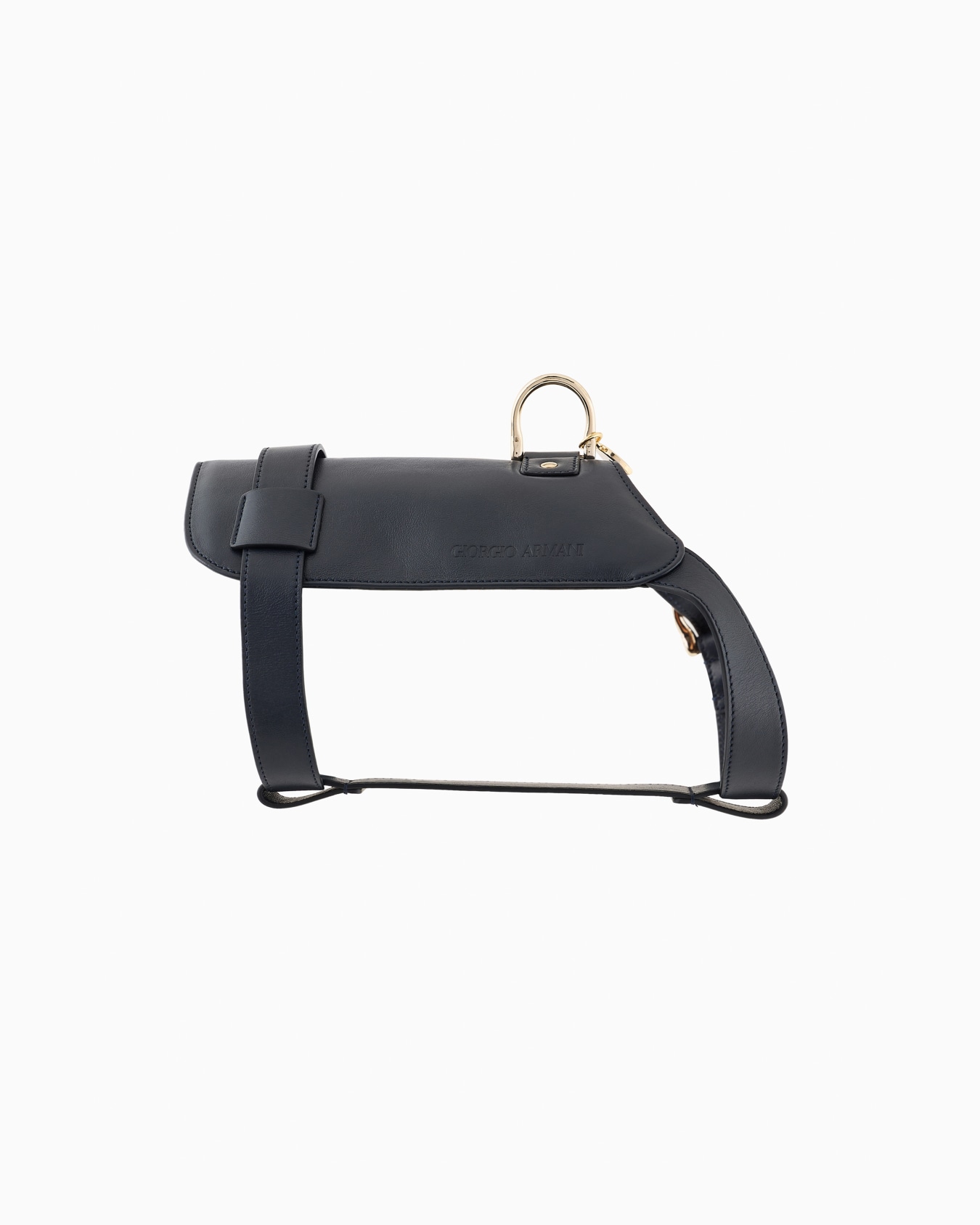Poldo x Giorgio Armani Harness in leather Slide 0