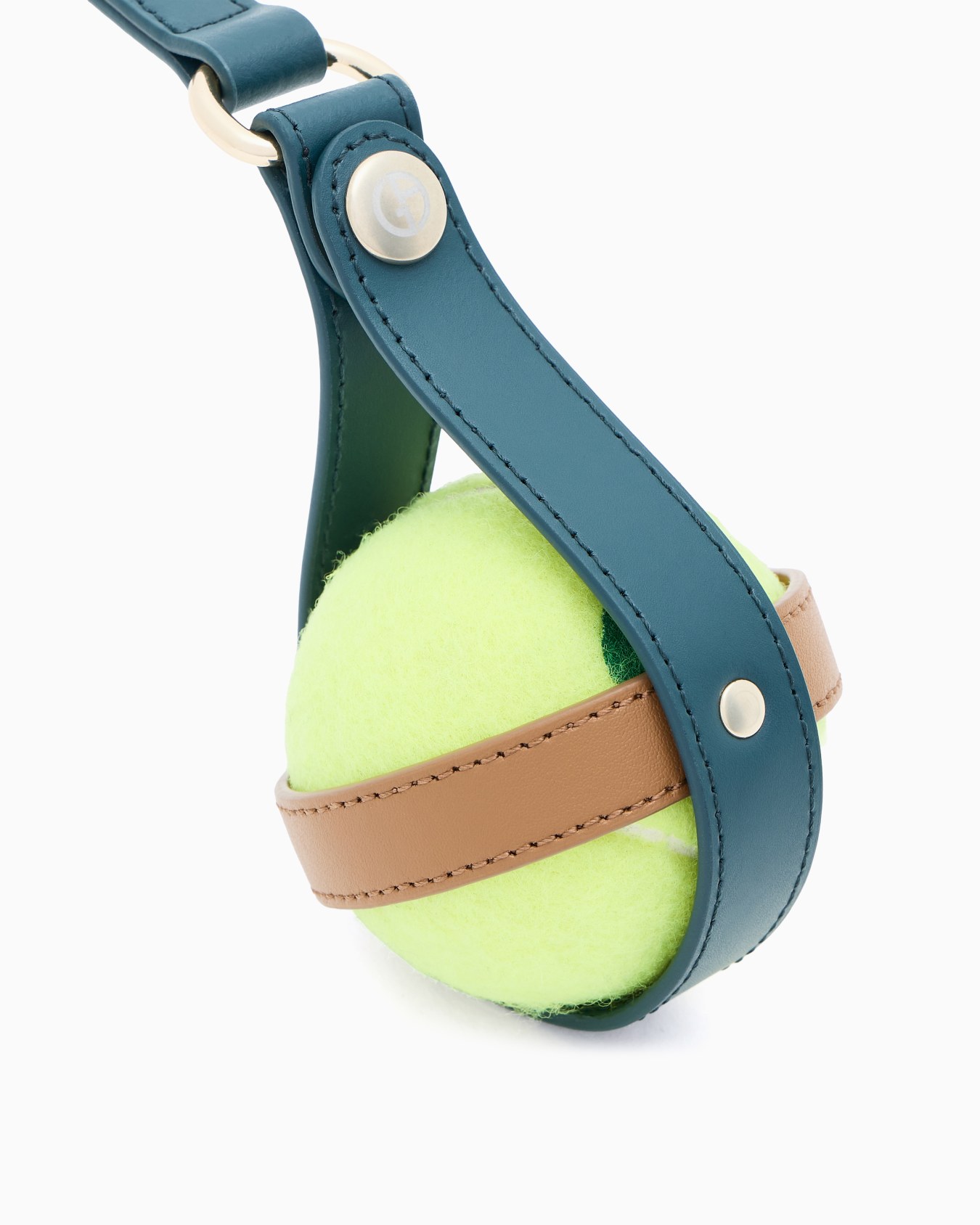 Poldo x Giorgio Armani Porta pallina in pelle Slide 1