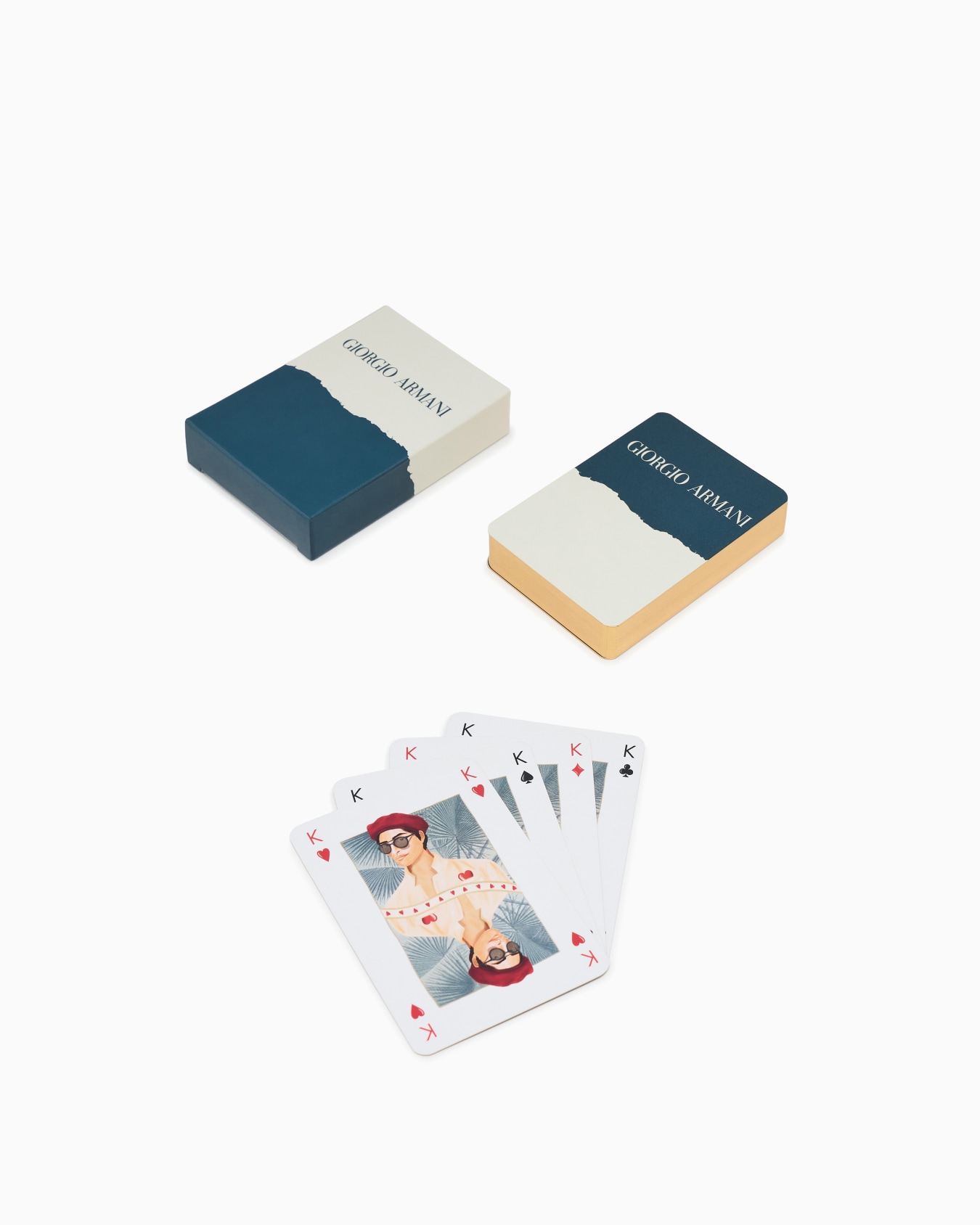 Set due mazzi di carte Giorgio Armani Mare Slide 0