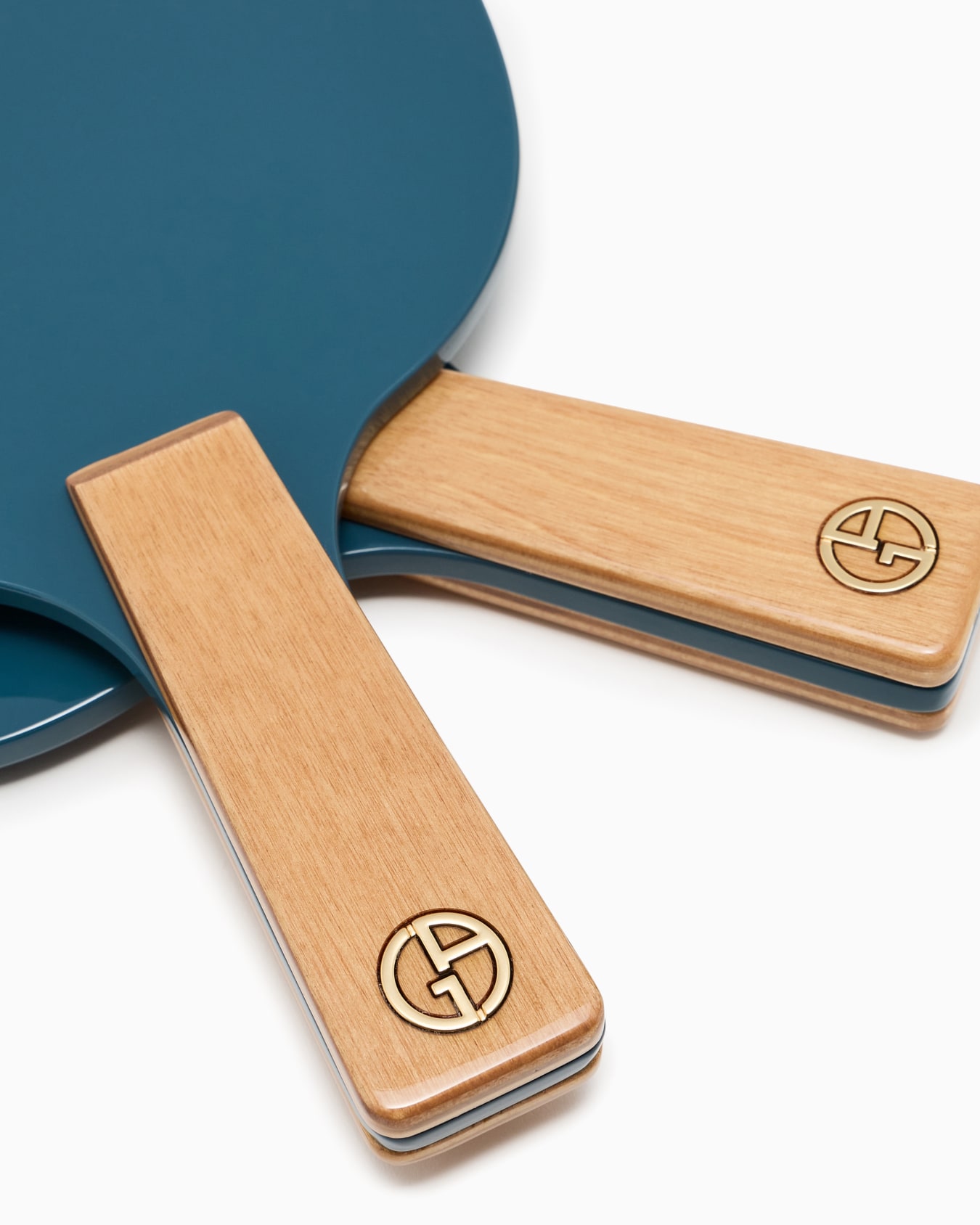 Set of two Giorgio Armani Mare hand-painted wooden rackets Slide 2