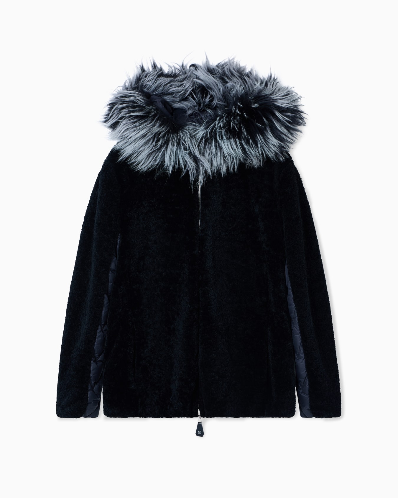 Reversible shearling lamb pea coat Slide 0