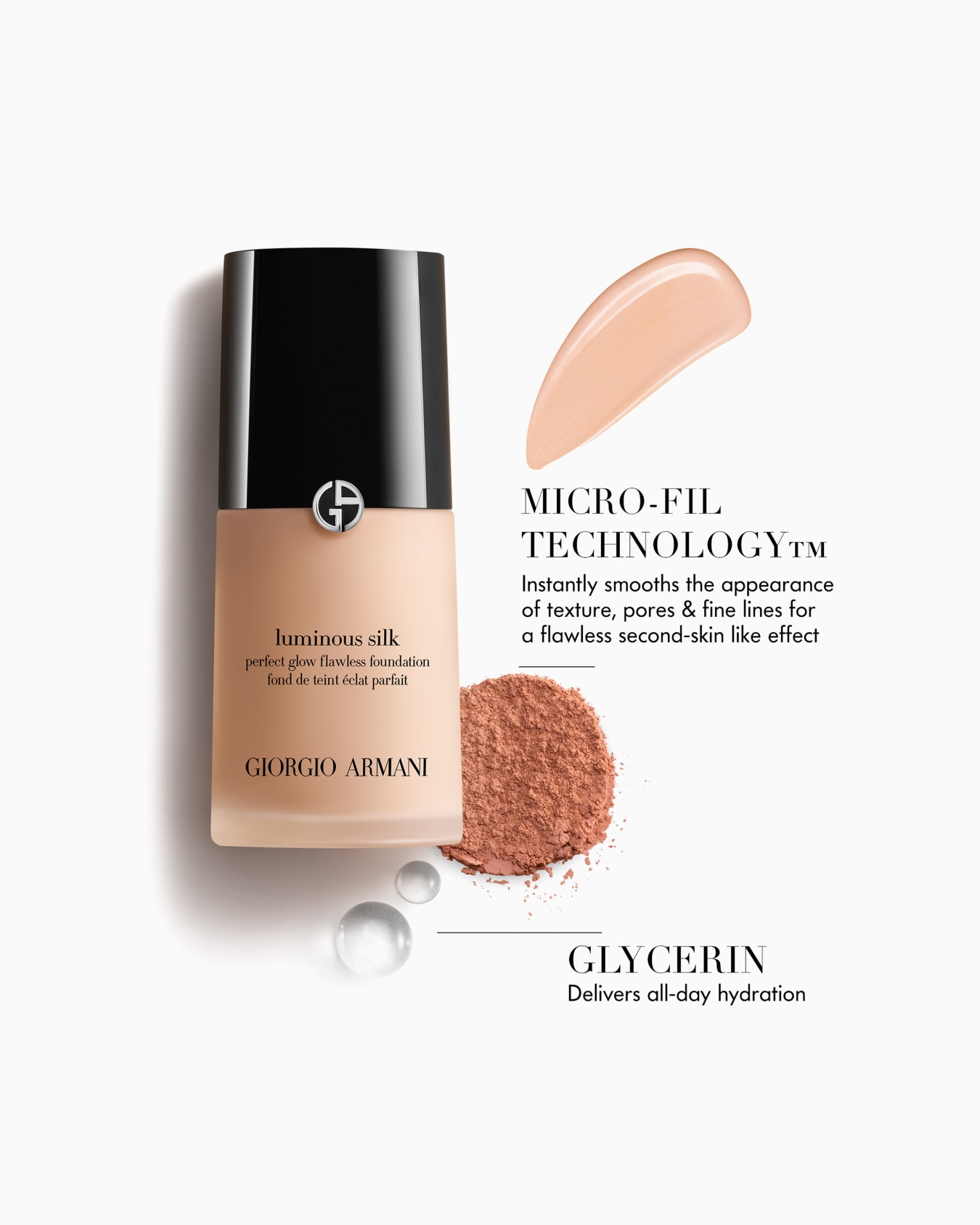 5.75- Light to Medium Golden, Luminous Silk Perfect Glow Flawless Foundation Diapositiva 3