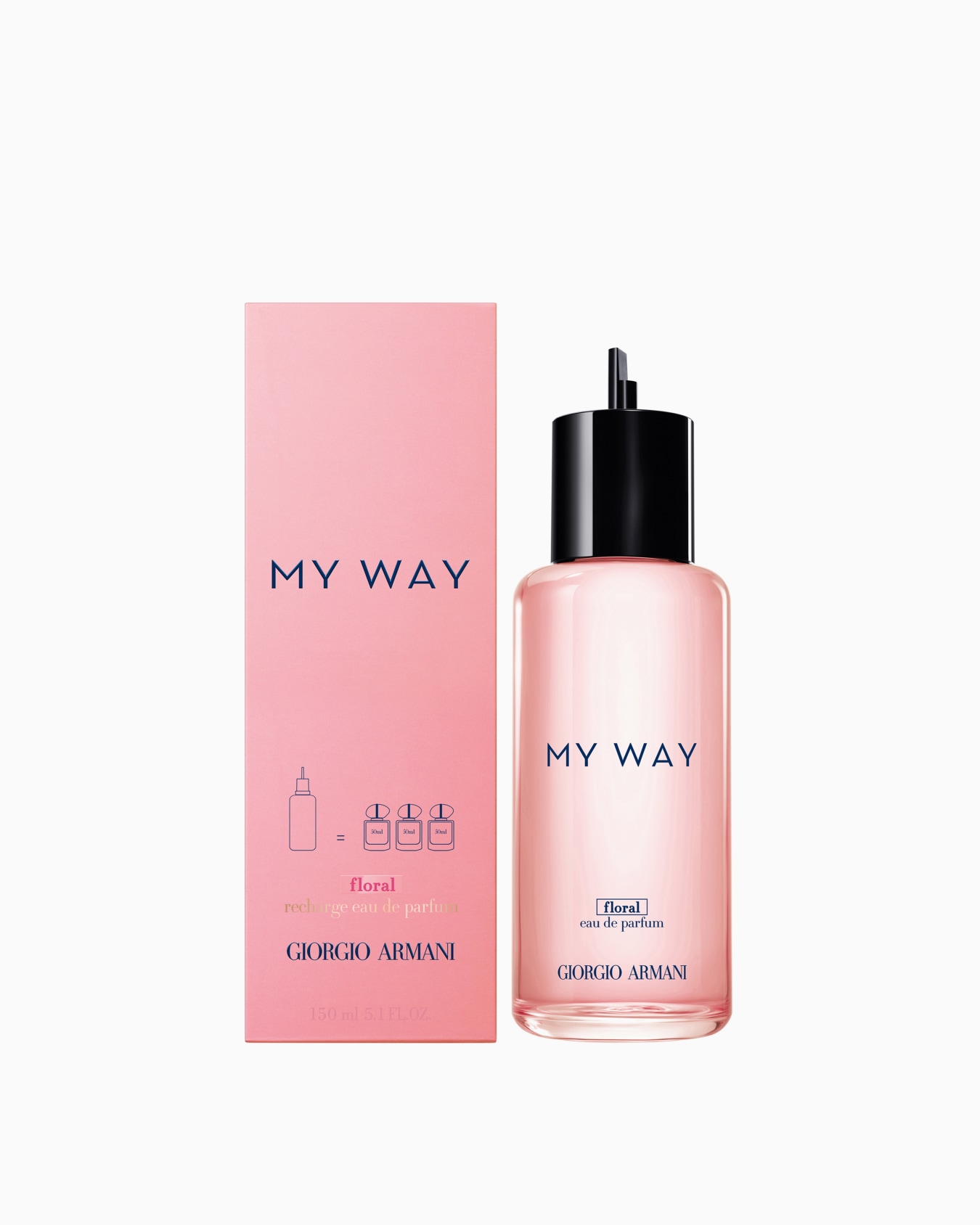 Flacon recharge Eau de Parfum MY WAY FLORAL 150 ml Diapositive 1