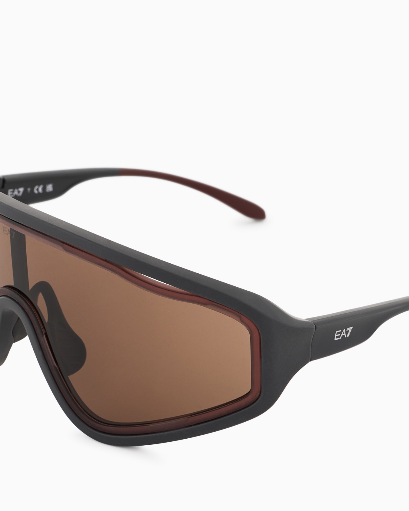 Sportliche Sonnenbrille mit unregelmäßig geformter Fassung Folie 4