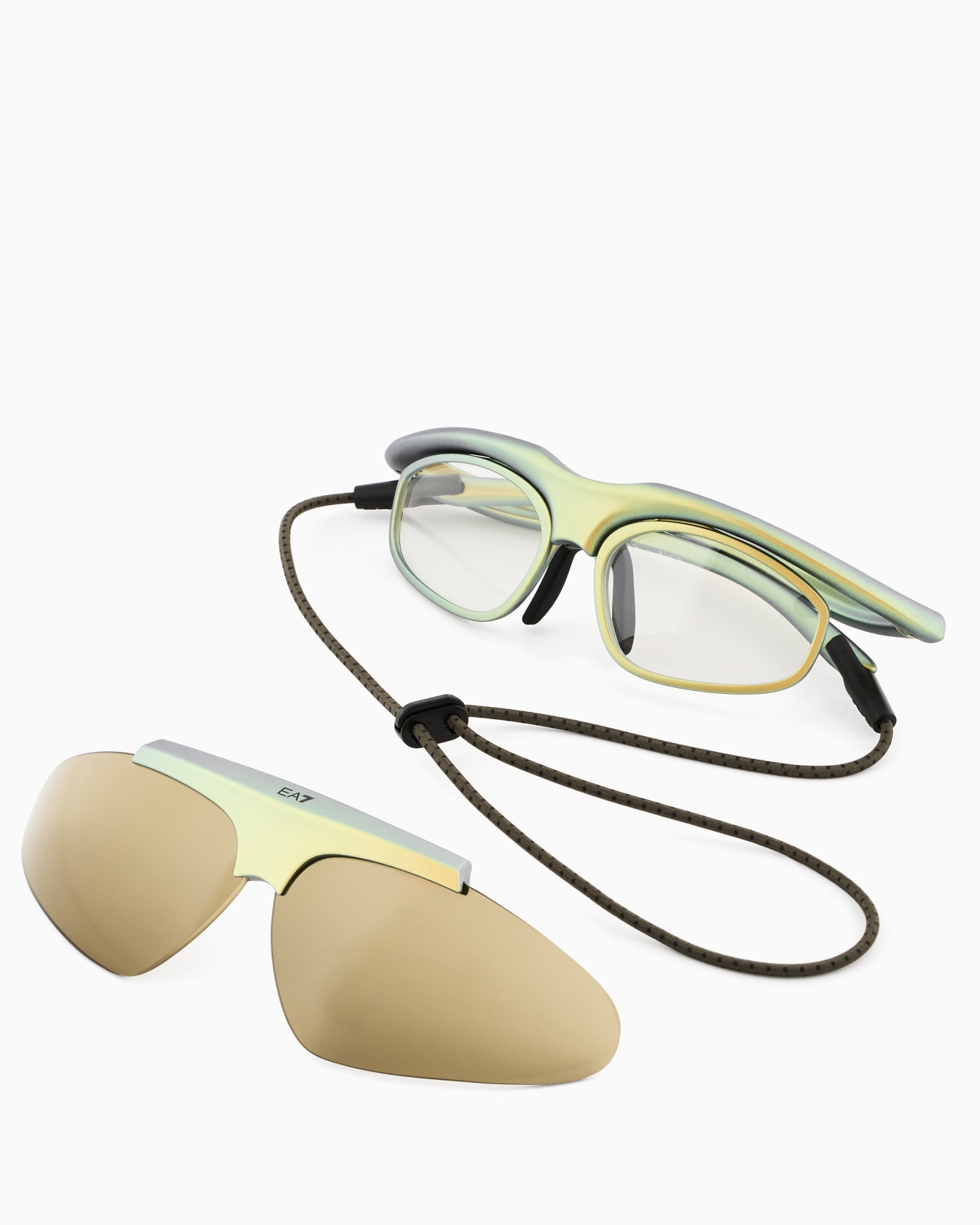 Sportsonnenbrille mit hochklappbaren Gläsern Folie 1